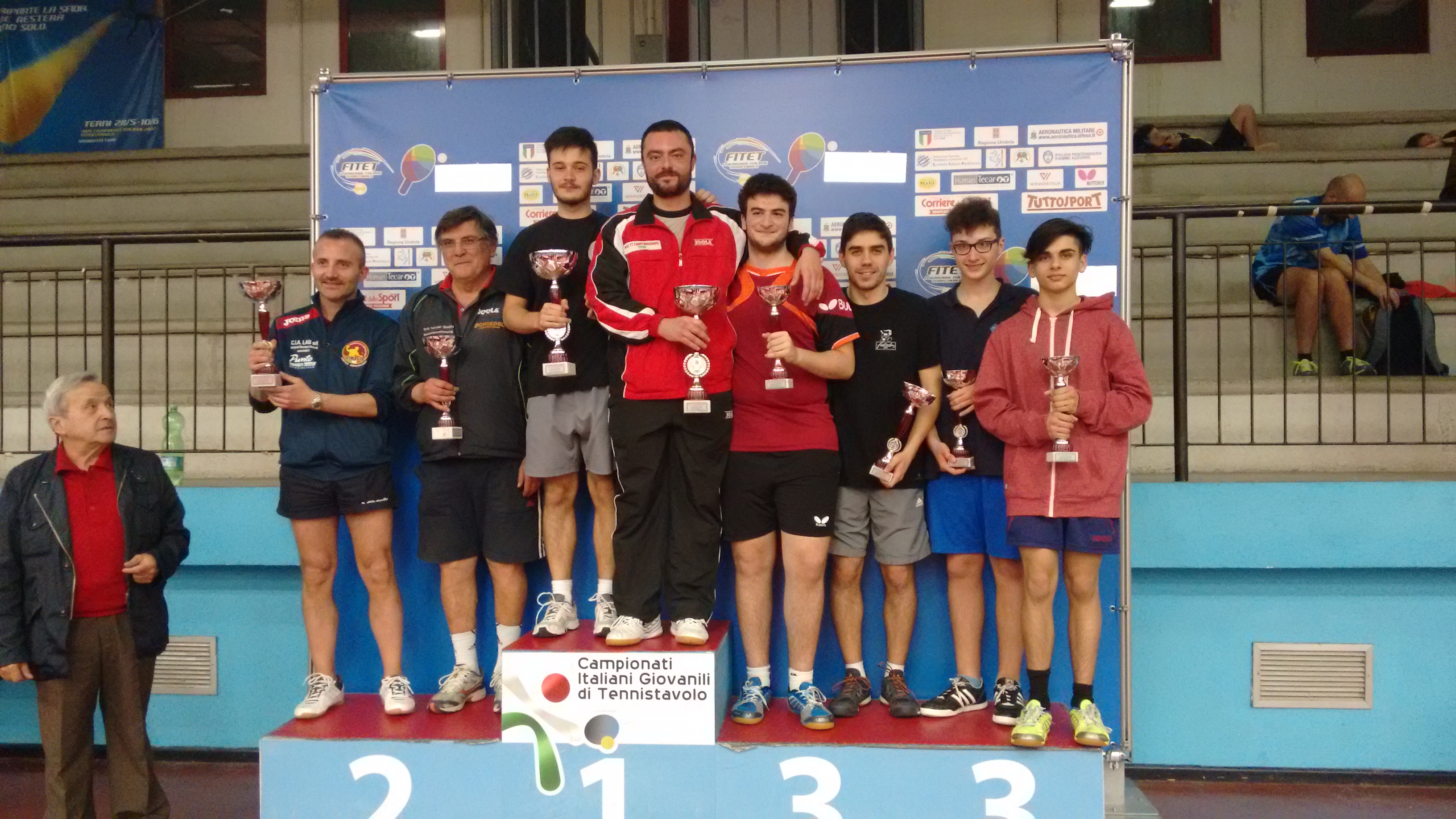 Podio doppio torneo Blu di Terni