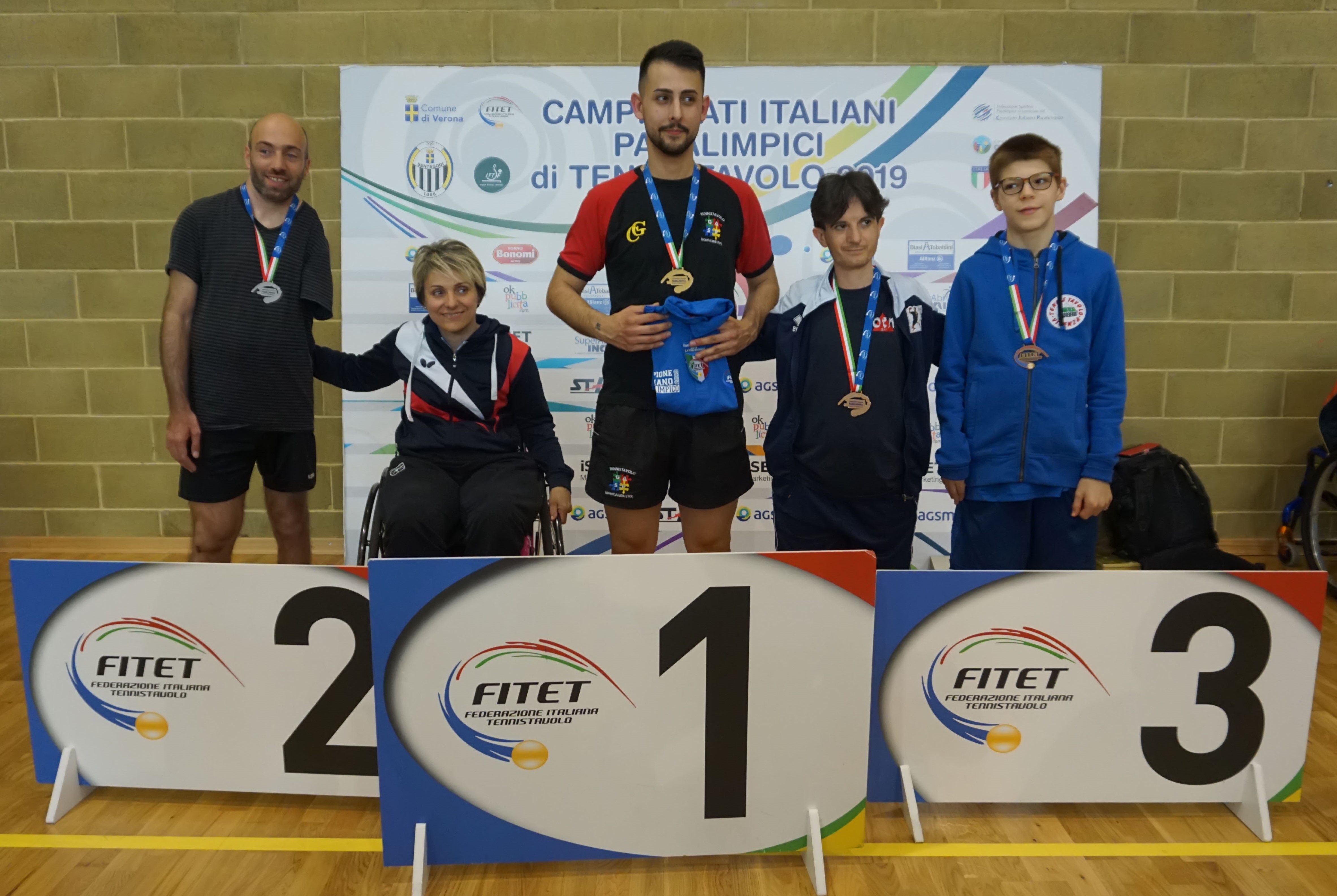 Podio maschile esordienti classe 6 10 Verona 2019