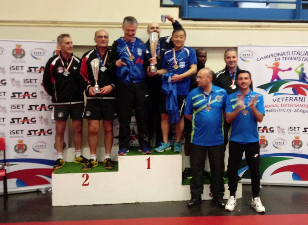 Podio serie A1 maschile Veterani Orbetello 2019