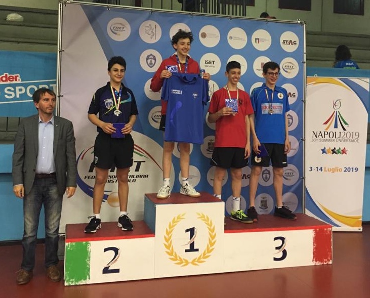 Podio singolare Allievi Terni 2019