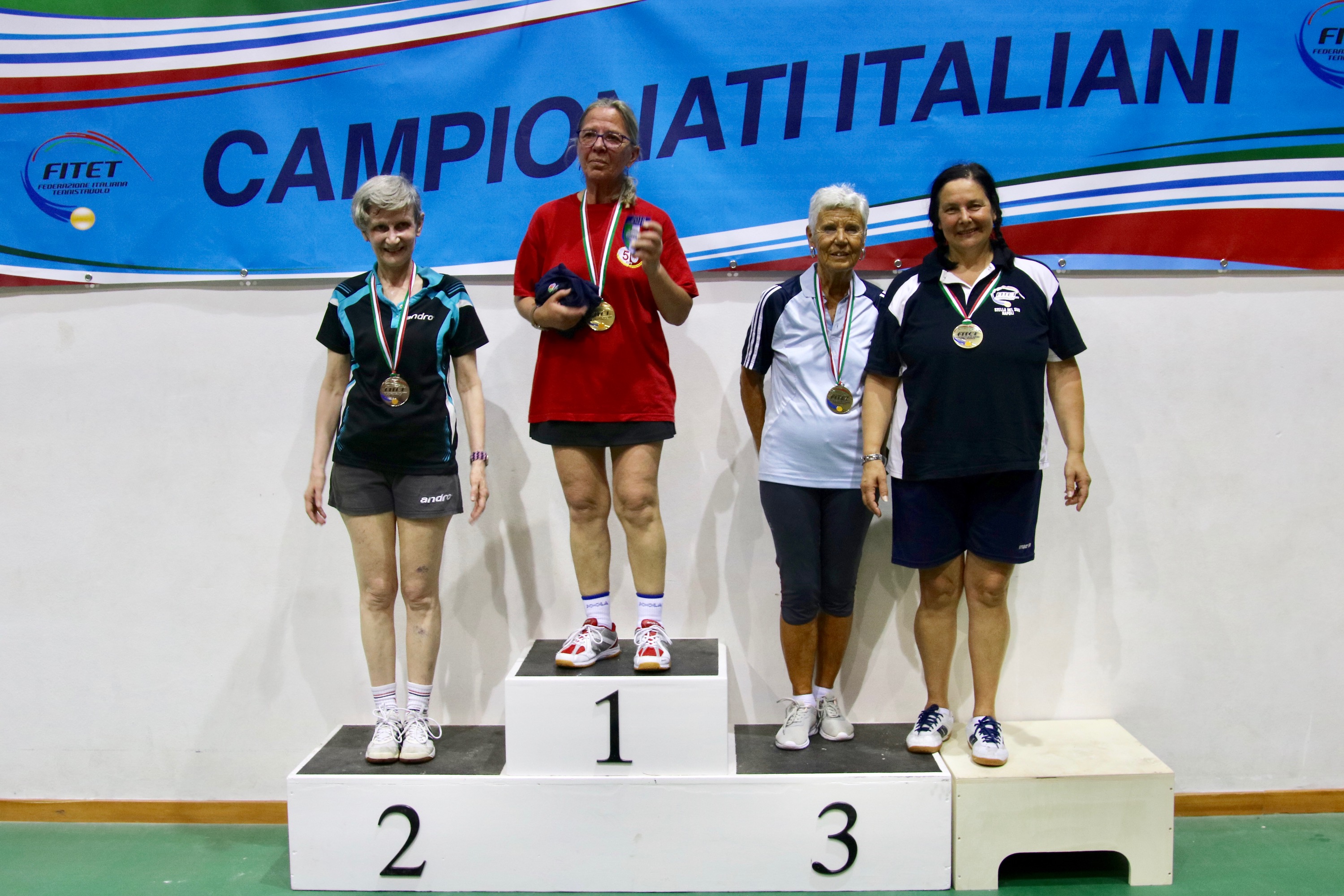 Podio singolare Master femminile Over 60 Porto Santo Stefano 2018