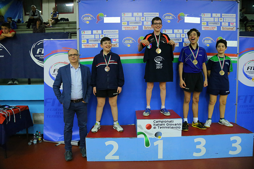 Podio singolare Ragazzi Terni 2017