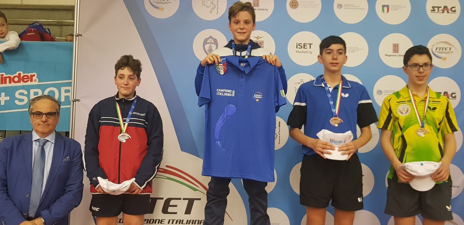 Podio singolare Ragazzi Terni 2019