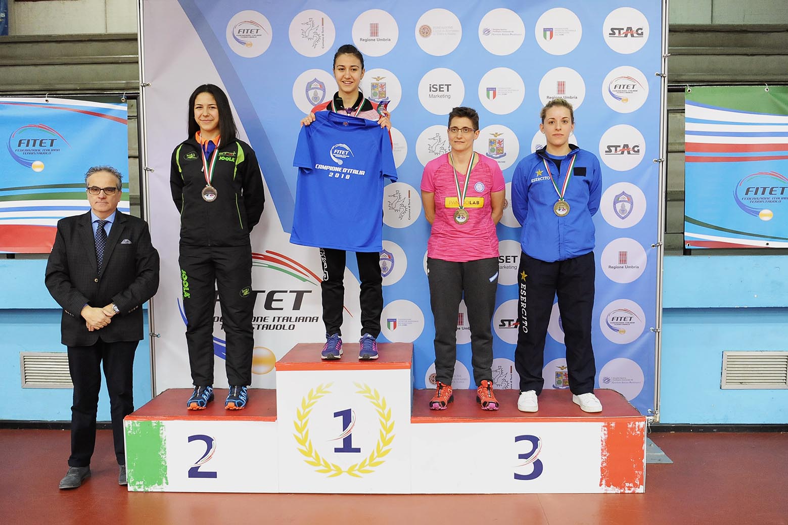 Podio singolare assoluto femminile Terni 2018