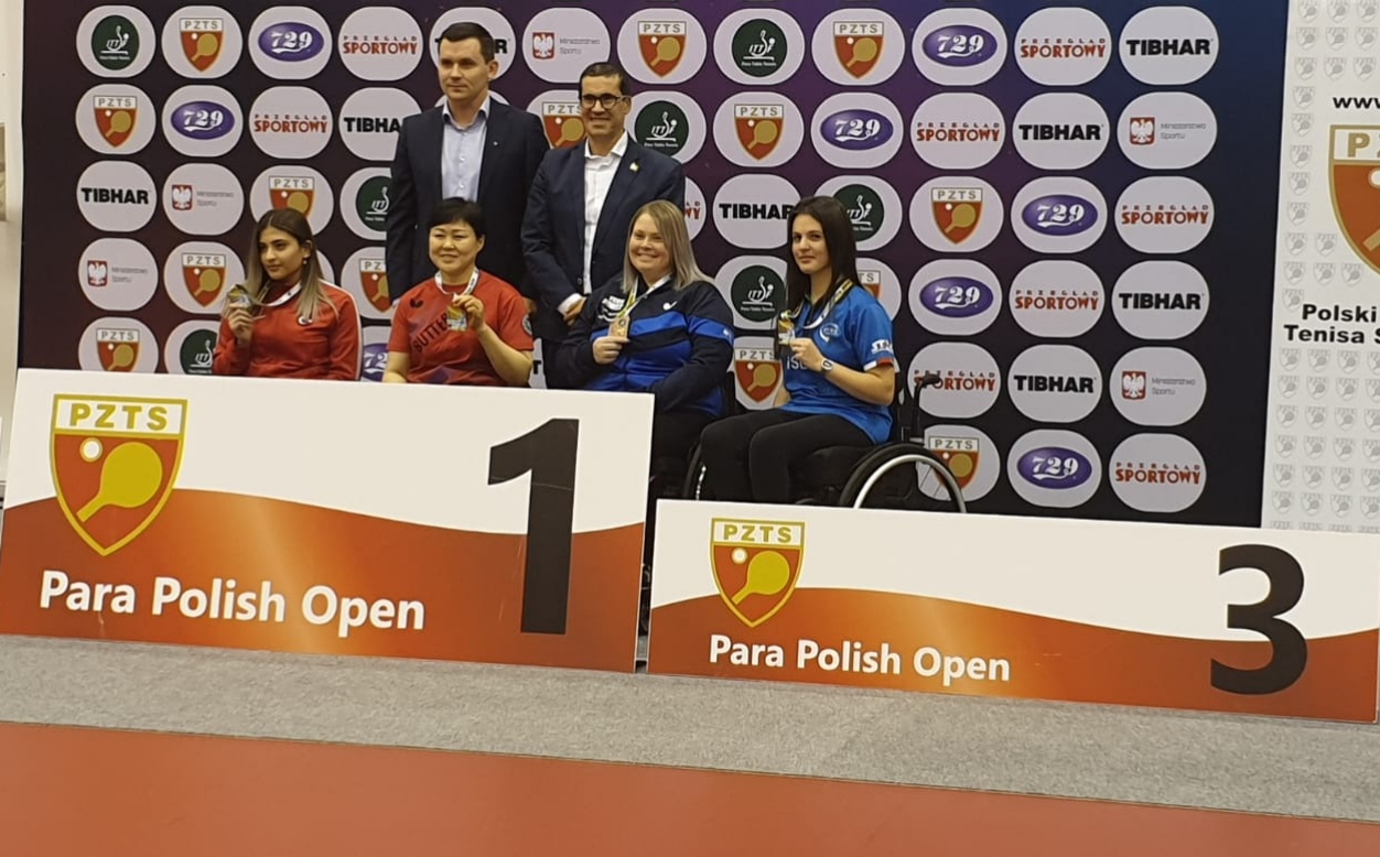 Podio singolare classe 4 5 femminile Open di Polonia paralimpico 2020