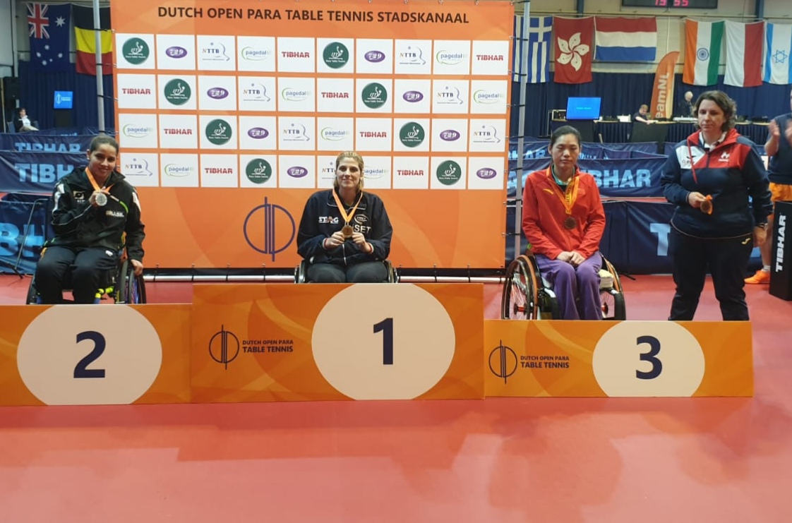 Podio singolare di classe 2 Open di Olanda paralimpico 2019