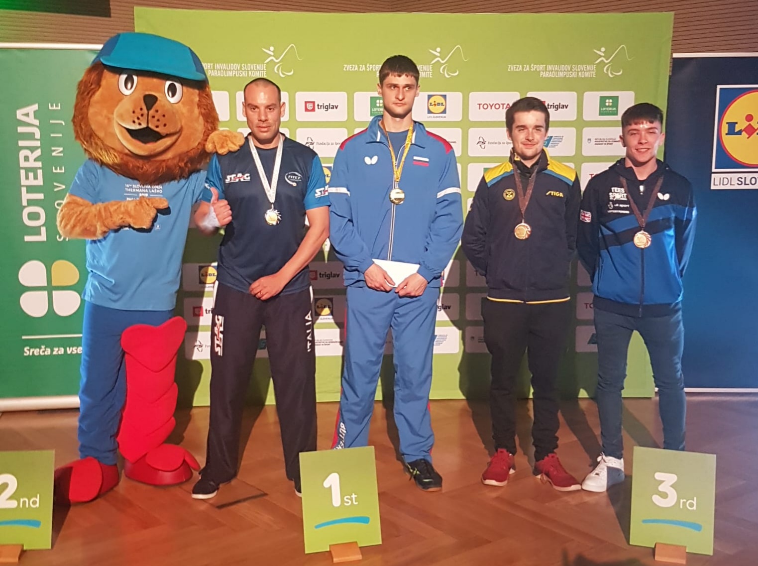 Podio singolare di classe 9 Open di Slovenia 2019