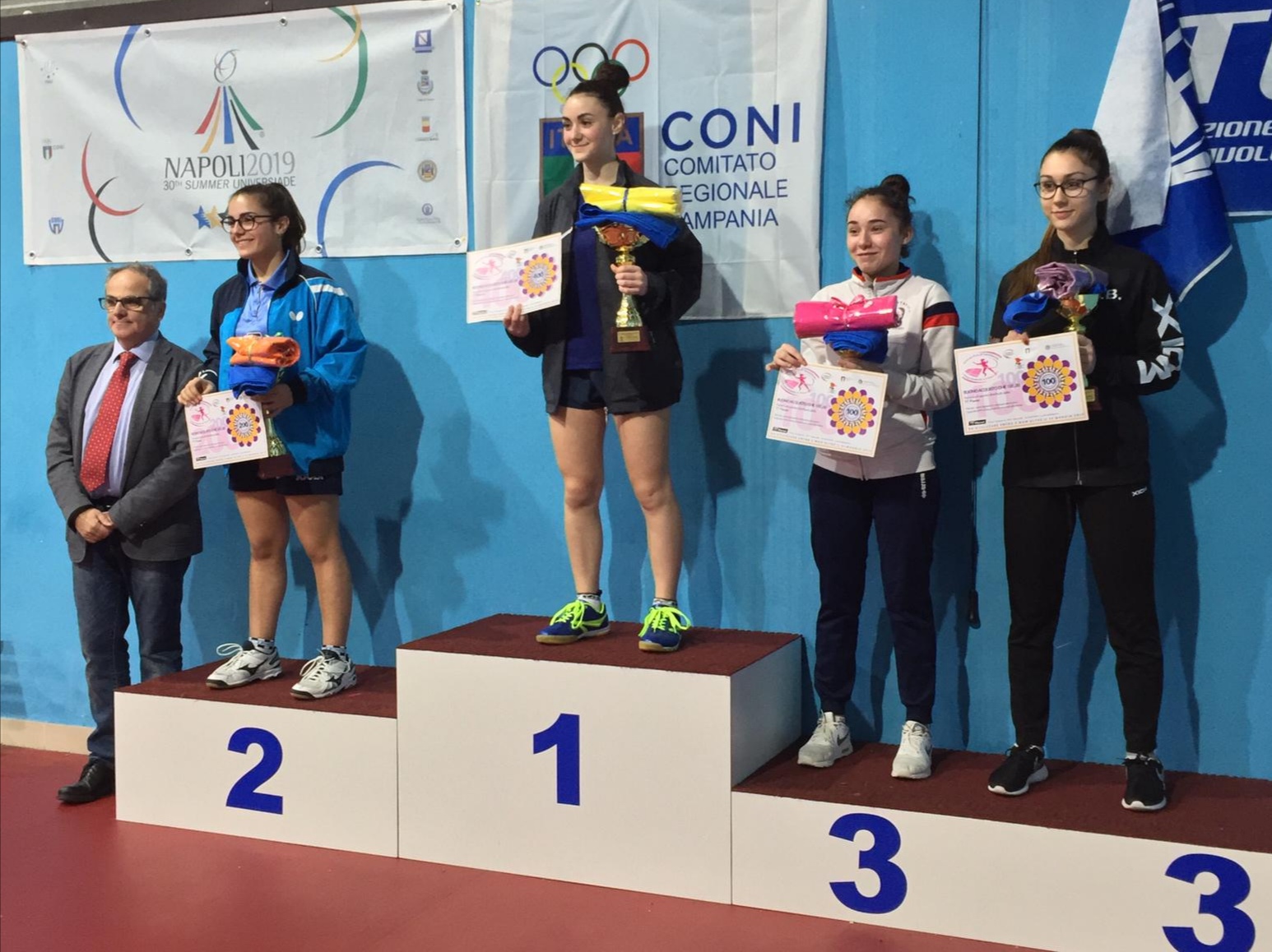 Podio singolare di quarta categoria Giornate Rosa San Nicola marzo 2019