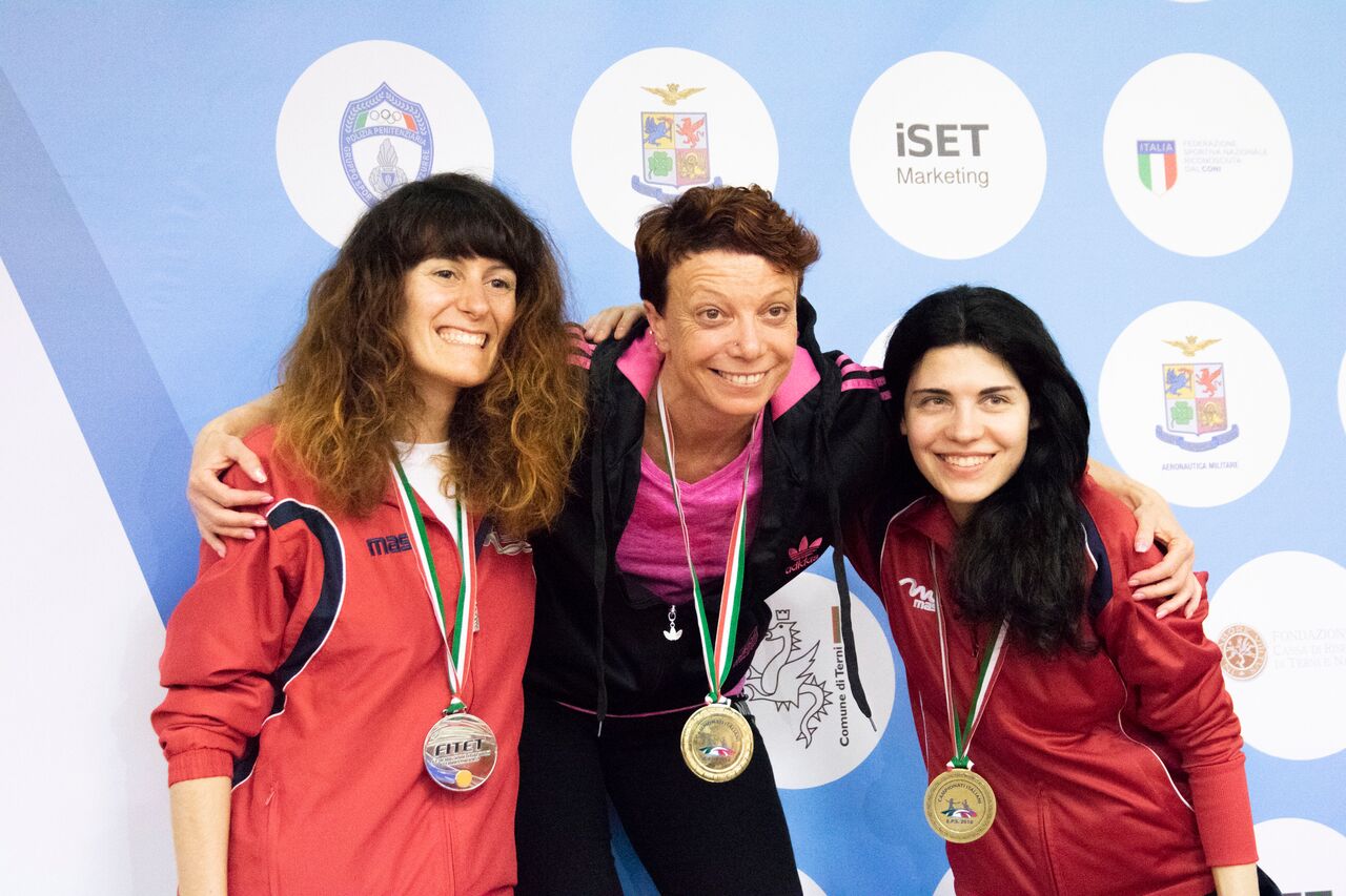 Podio singolare femminile EPS Over 501 2018