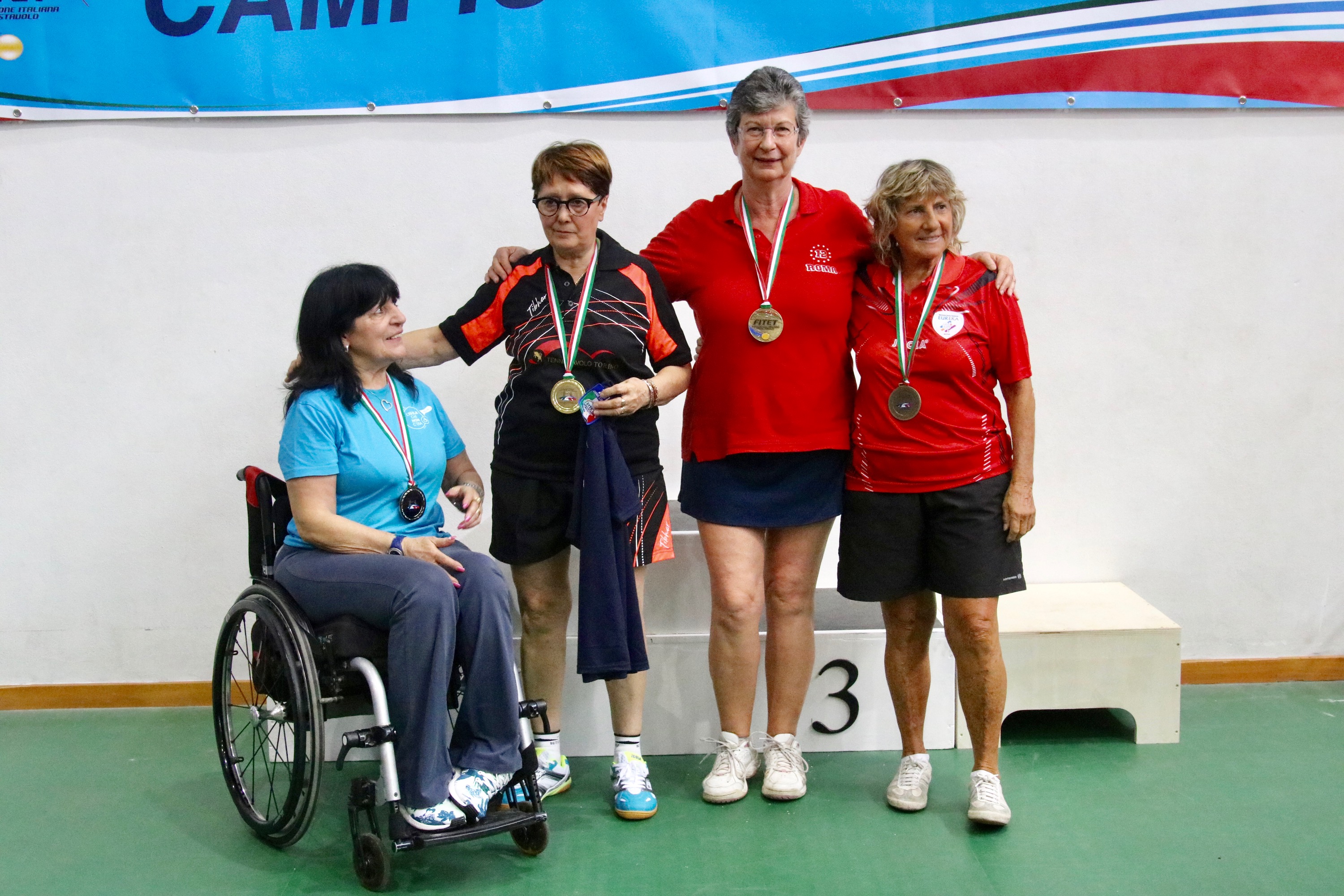 Podio singolare femminile Over 65 Porto Santo Stefano 2018