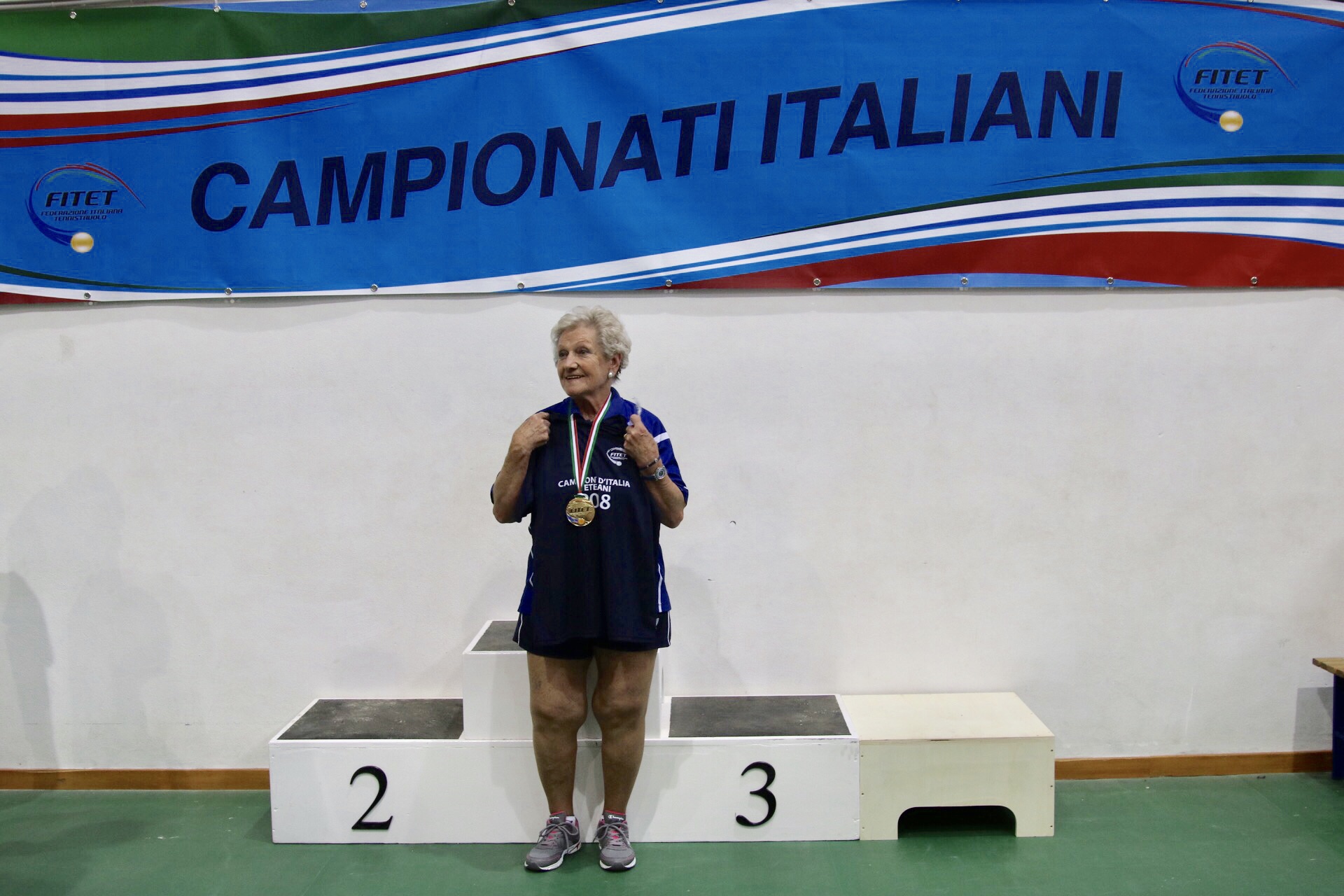 Podio singolare femminile Over 80 Porto Santo Stefano 2018