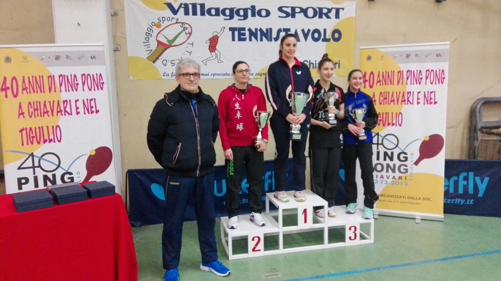 Podio singolare femminile Top 1 12 Chiavari