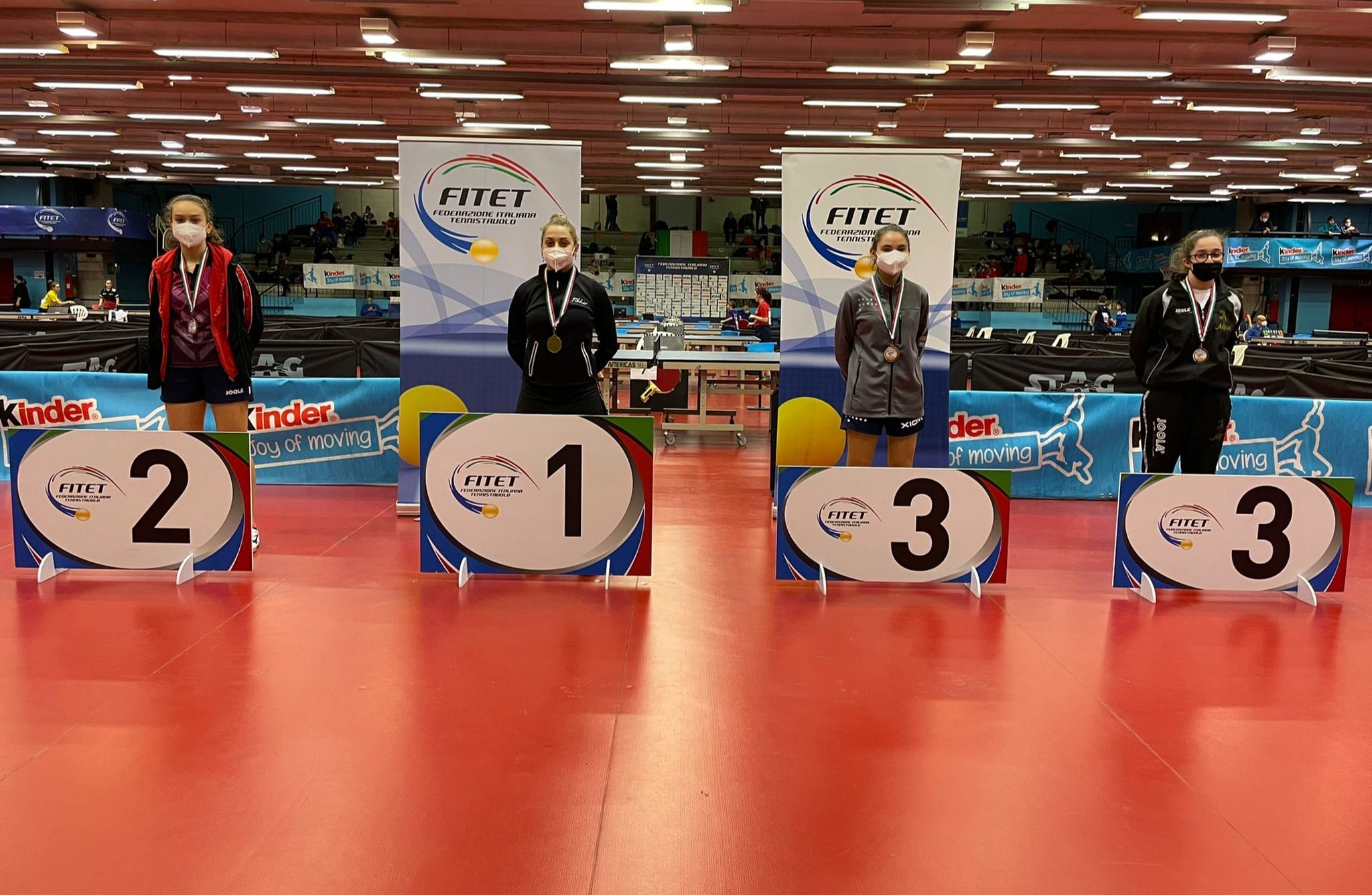 Podio singolare femminile Under 17 torneo nazionale giovanile di Terni 25 28 febbraio 2022