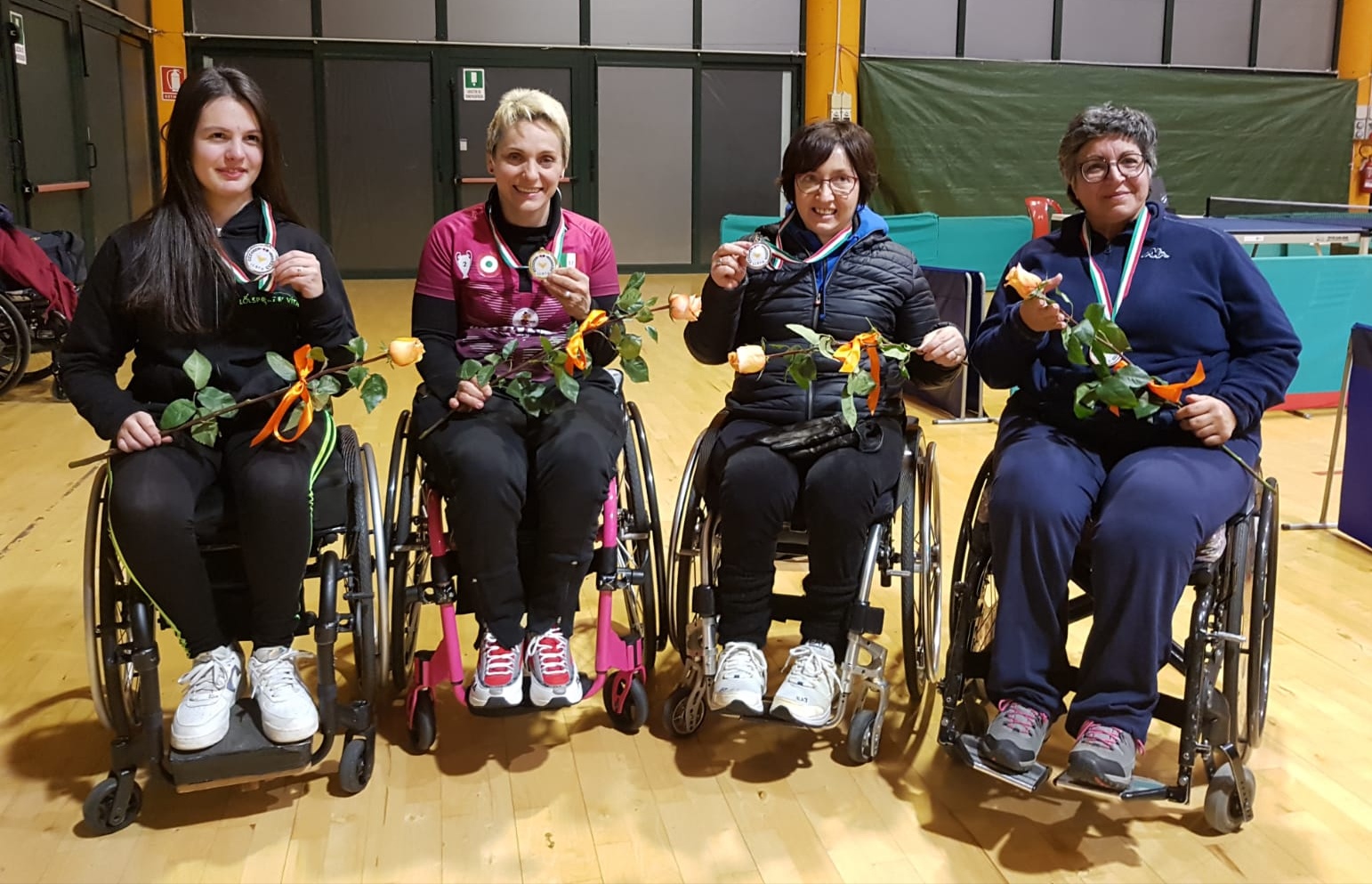 Podio singolare femminile di classe 3 5 torneo nazionale di Rovato dicembre 2019