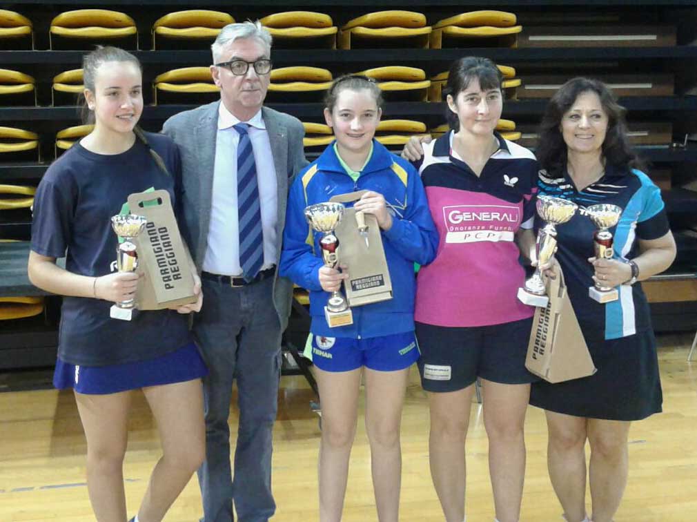 Podio singolare femminile di quarta categoria di Modena gennaio 2018