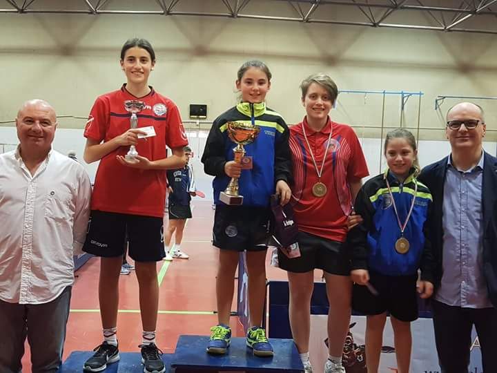 Podio singolare femminile di quinta categoria Monopoli aprile 2018