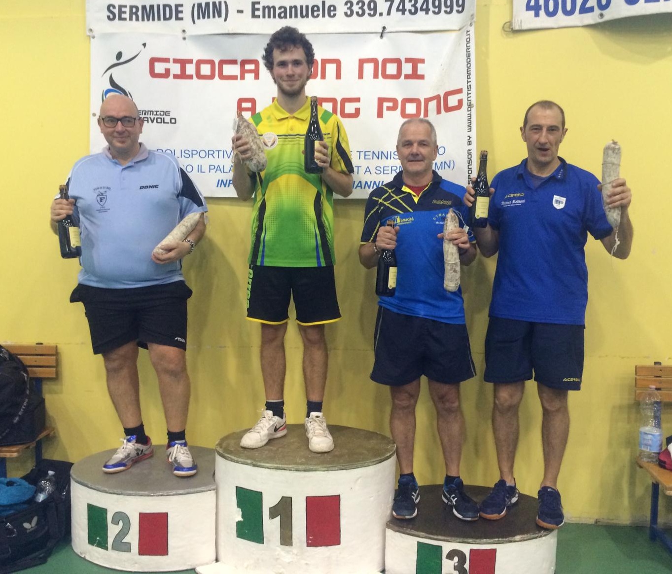 Podio singolare maschile Over 2500 Semide dicembre 2019
