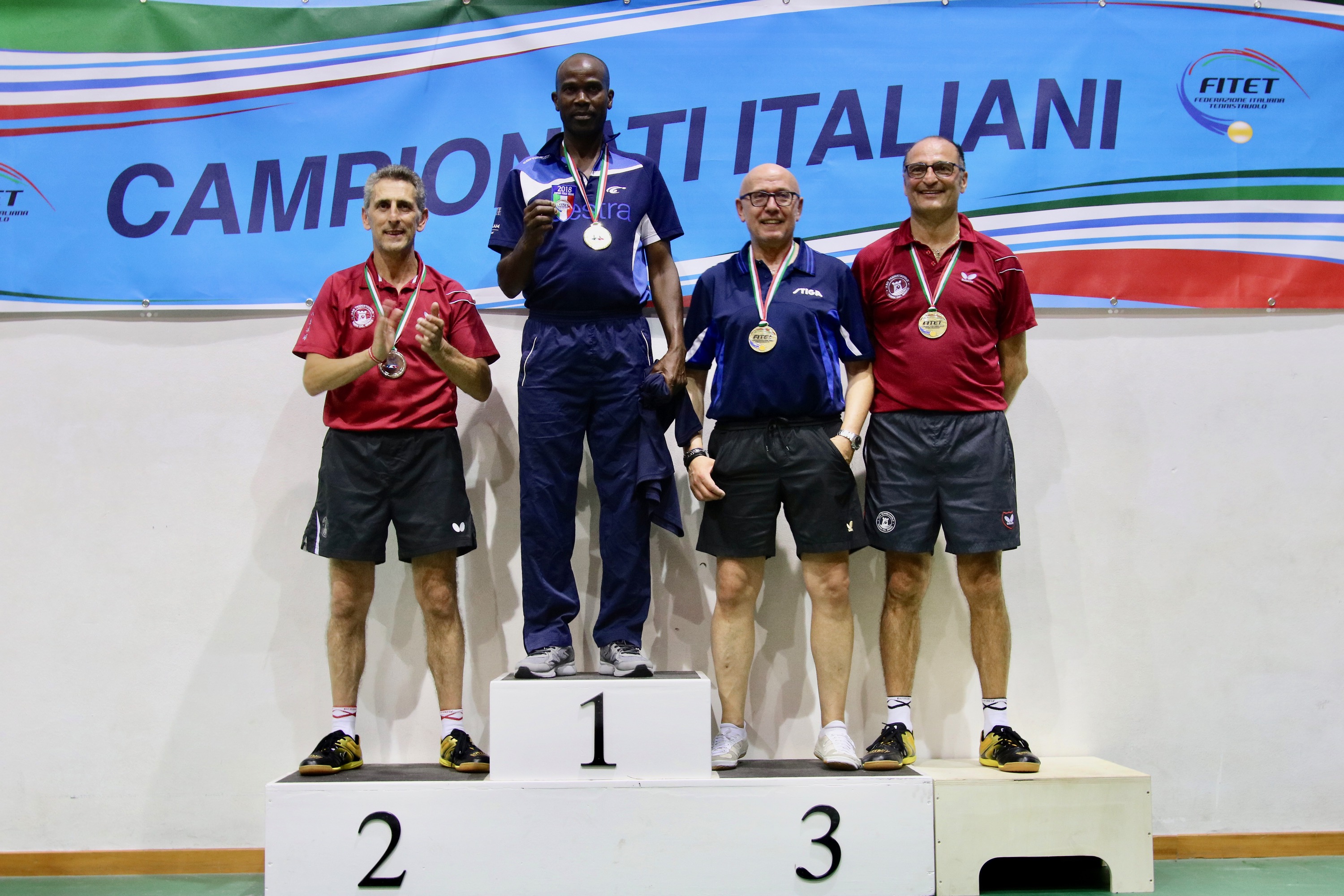 Podio singolare maschile Over 50 Porto Santo Stefano 2018
