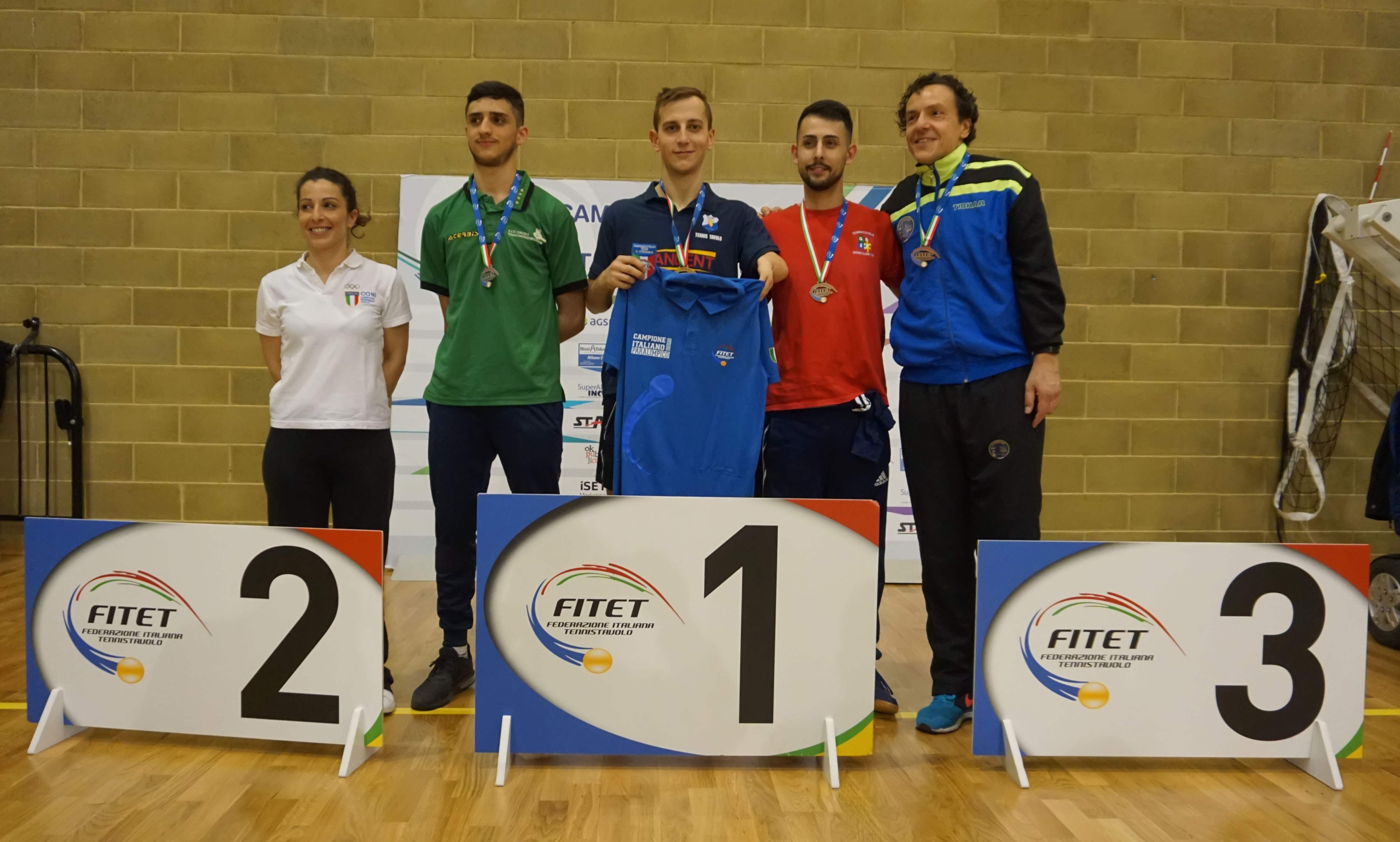 Podio singolare maschile classe 10 Verona 2019