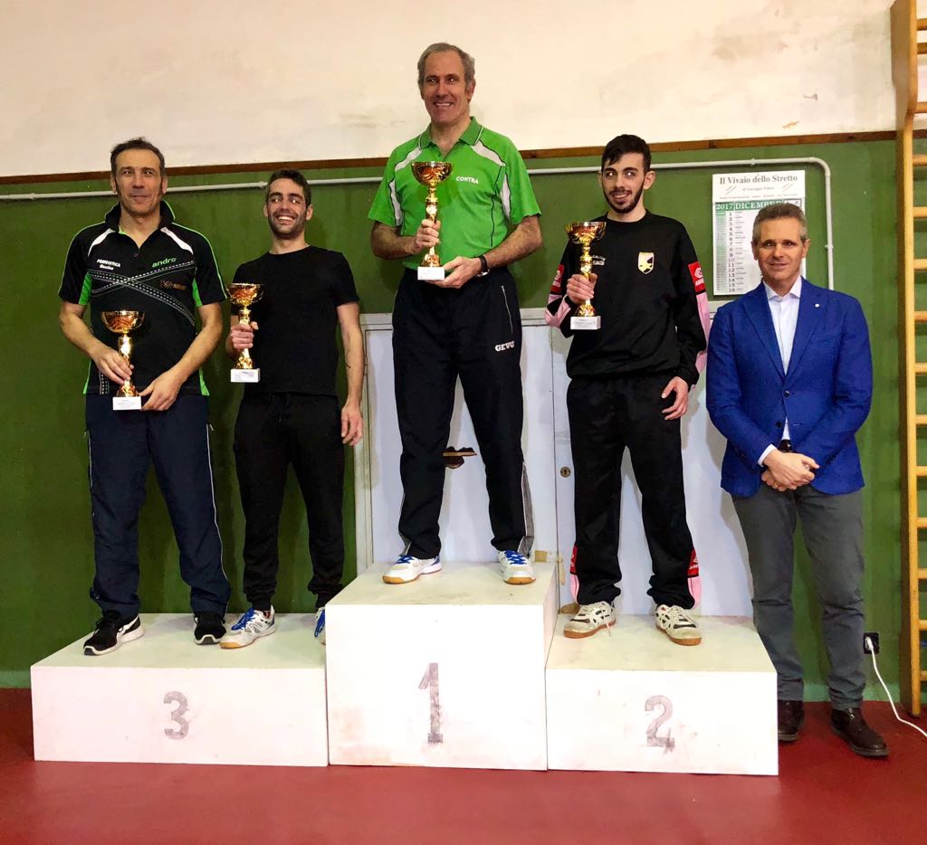 Podio singolare maschile di quarta categoria Messina gennaio 2018