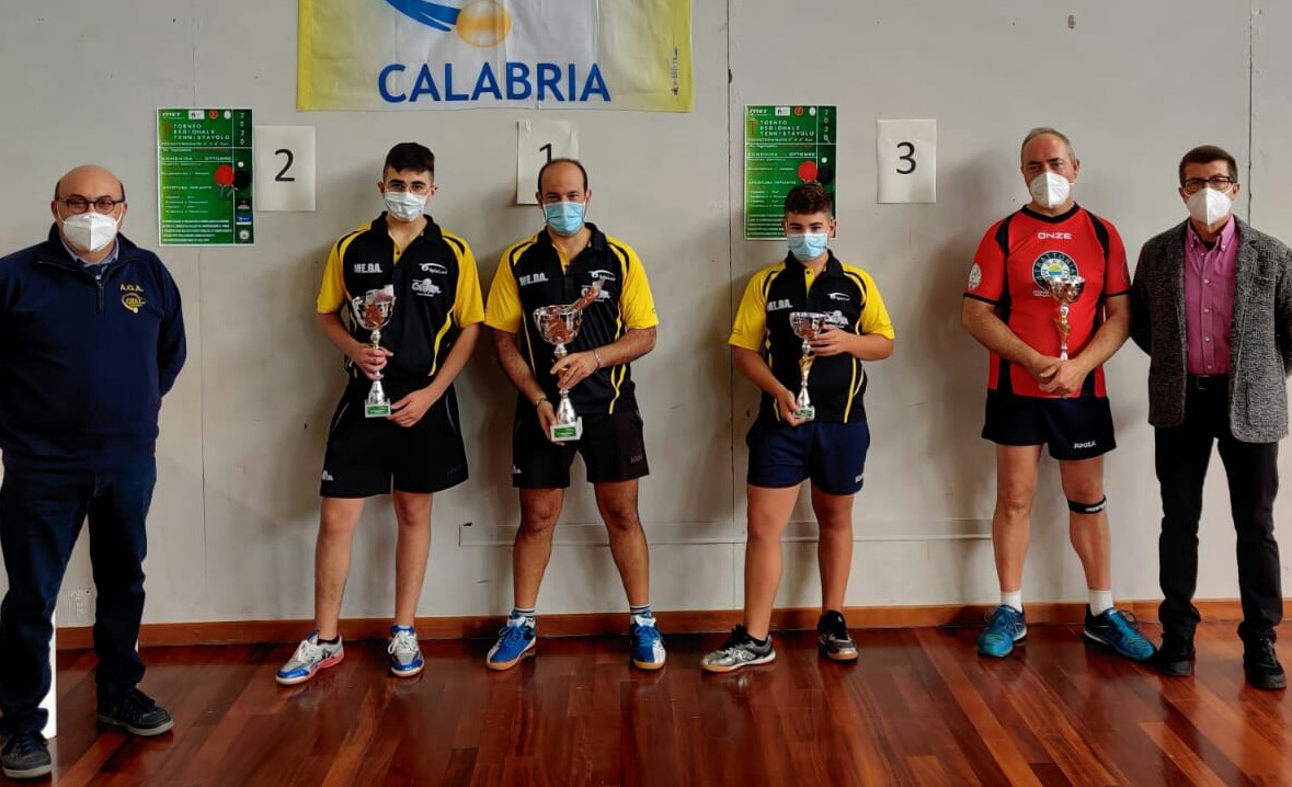 Podio torneo maschile di terza categoria di Castrovillari ottobre 2020