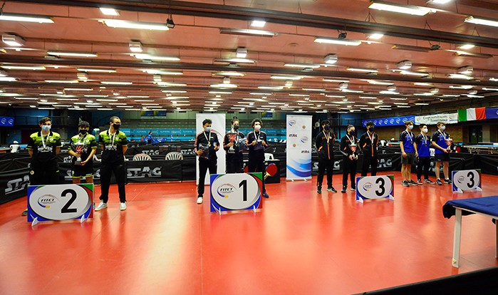 Premiazione gara a squadre juniores maschile 2021