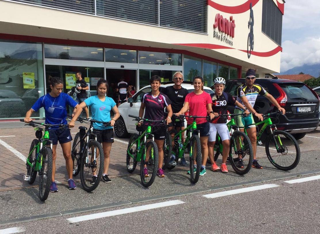 Raduno azzurre a Bolzano luglio 2017 mountain bike