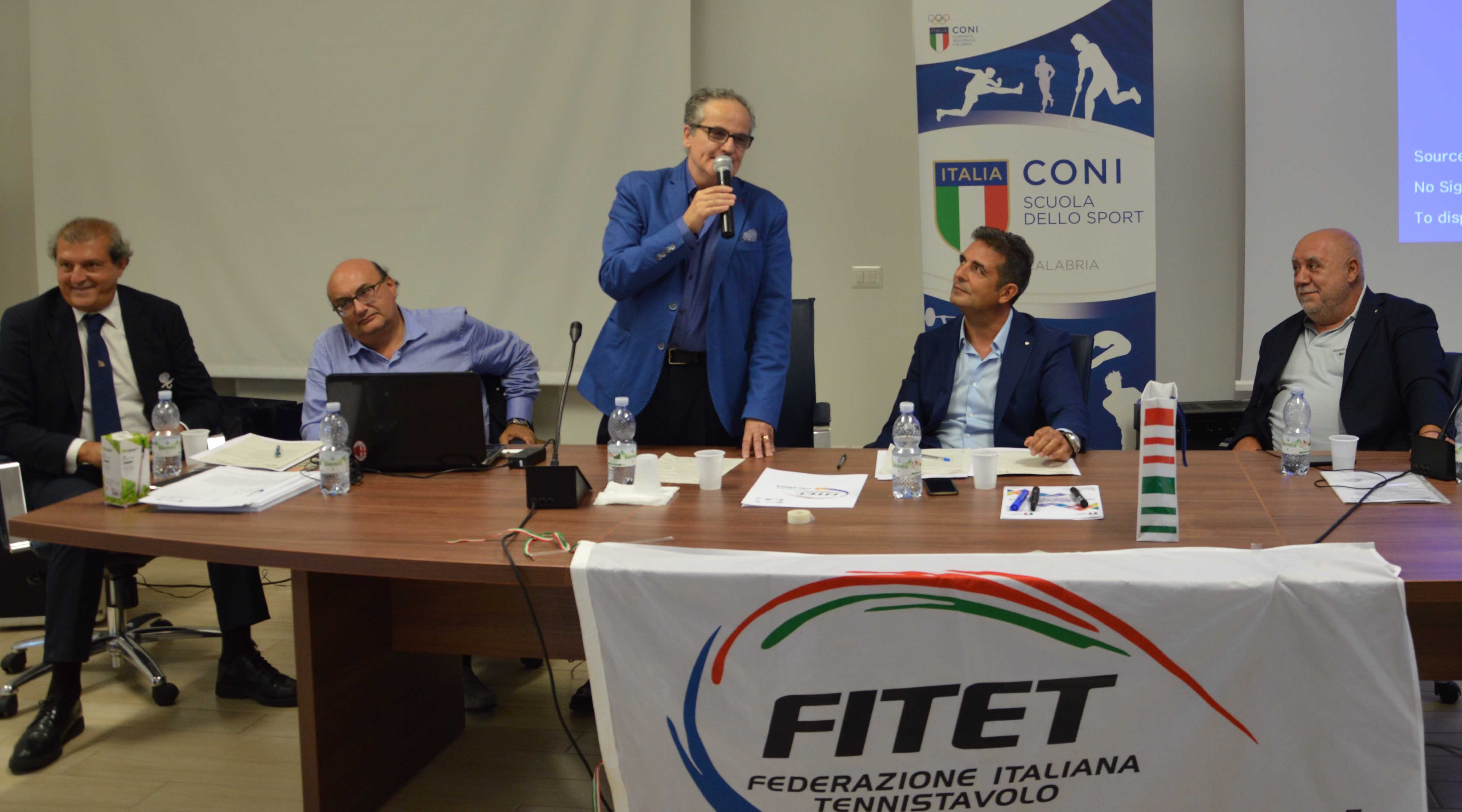 Renato Di Napoli alla Consulta Regionale FITeT Calabria
