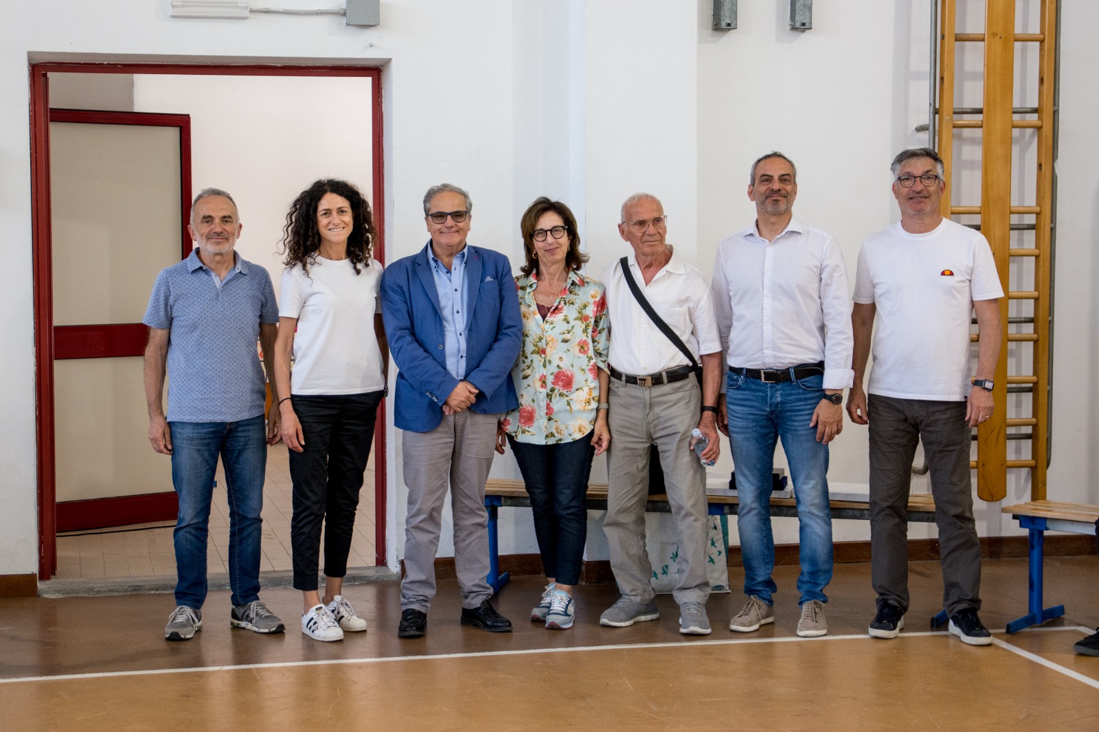 Renato Di Napoli con le autorità a Montemarciano