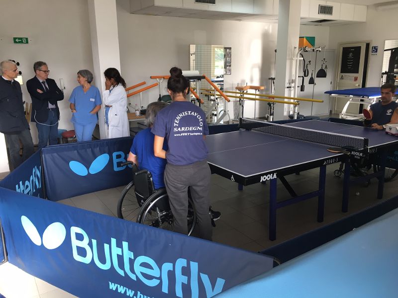 Renato Di Napoli e Matteo Quarantelli allUnita Spinale di Cagliari