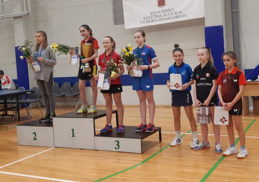 Riga City Council Youth Cup podio Minicadet femminile Minurri sesta