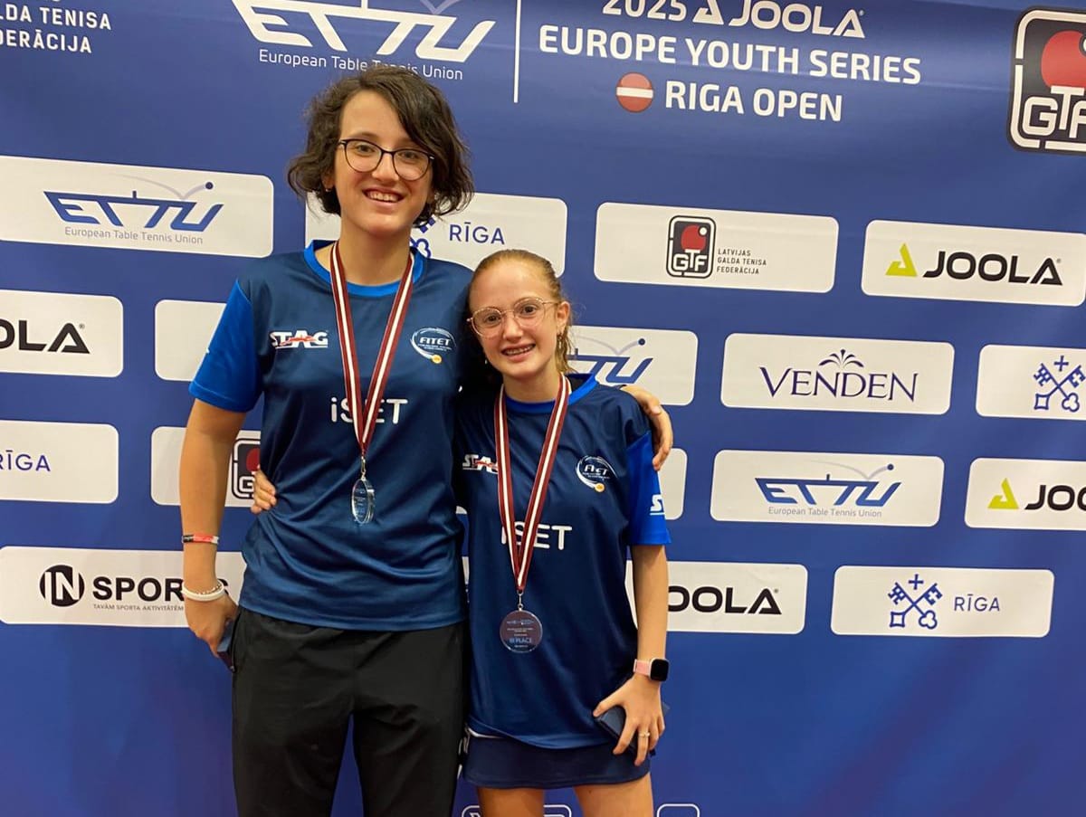Riga Open 2025 Claudia Bertolini e Alice Borsani bronzo nel doppio femminile Under 13