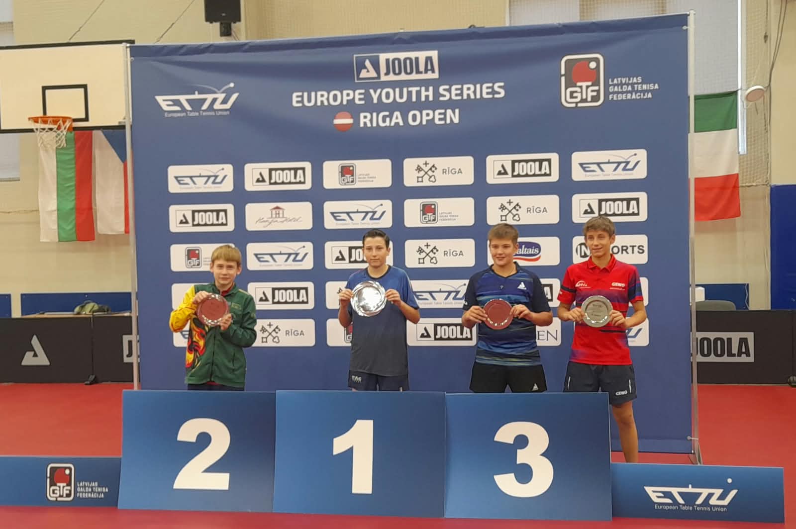 Riga Open Europe Youth Series 2026 podio del singolare Under 13