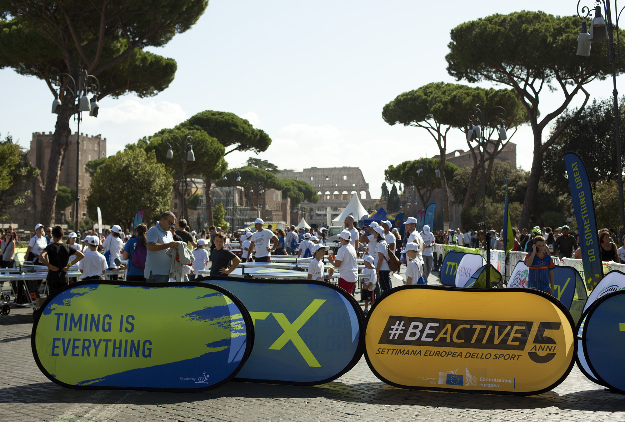 Roma Ping Pong Fest ai Fori Imperiali
