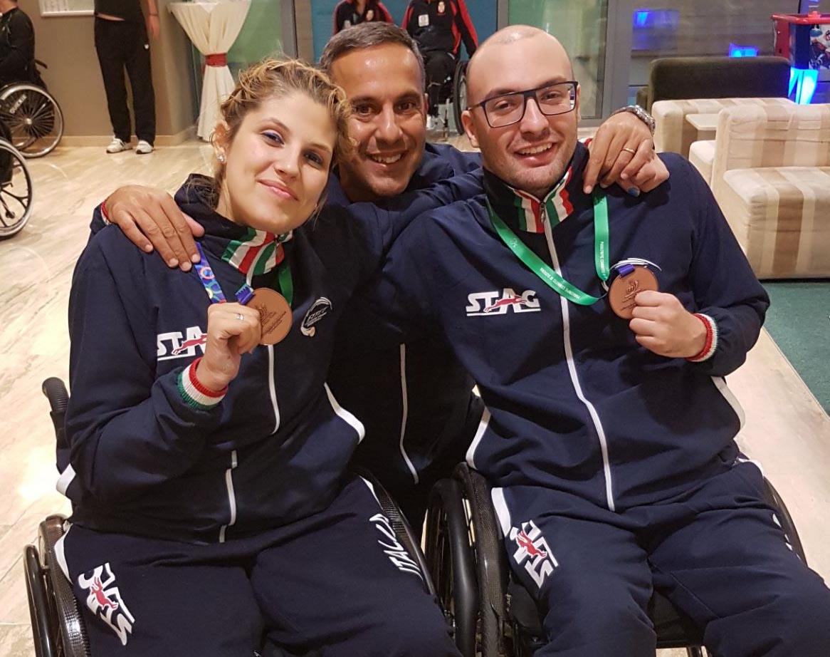 Rossi Arcigli e Falco con medaglie