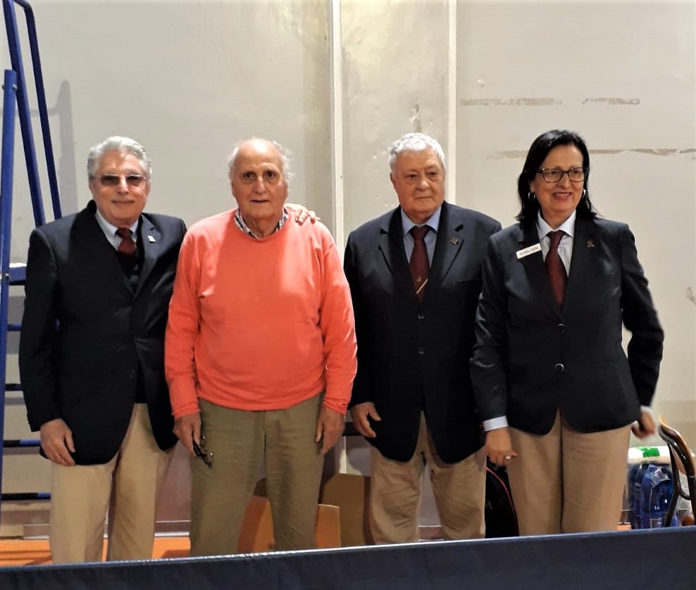 Sardinian Veterans 2019 arbitri con Efisio Pisano