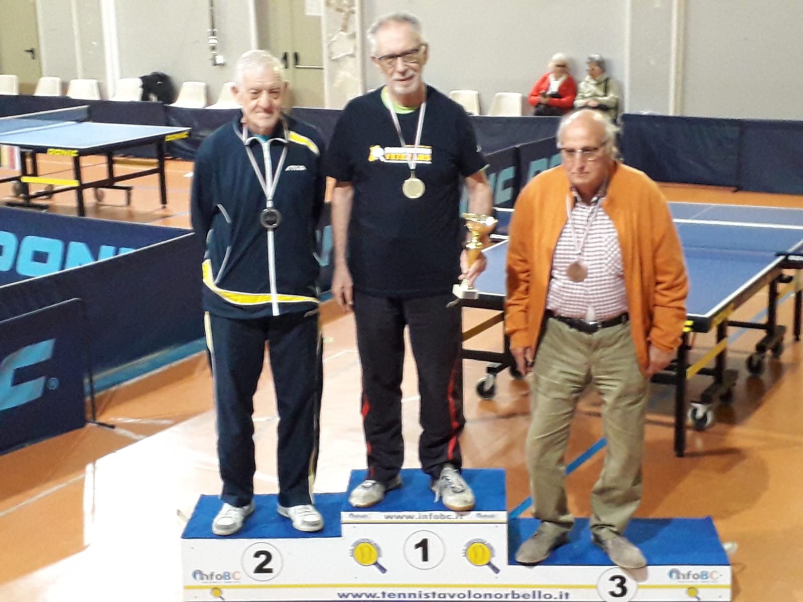Sardinian Veterans podio singolare Over 75