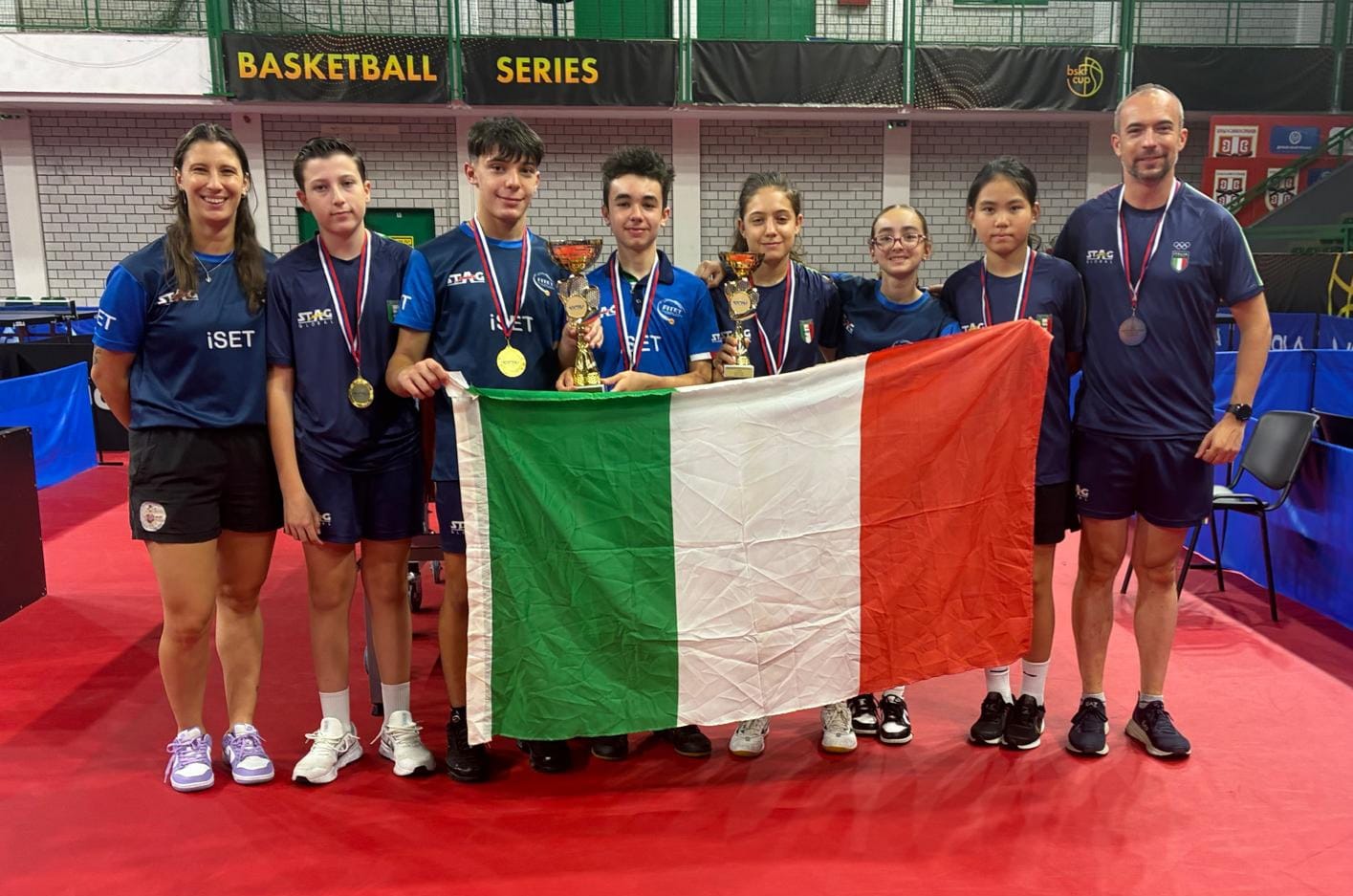 Serbia Open Europe Youth Series 2026 squadre azzurre Under 13 con coppe e medaglie