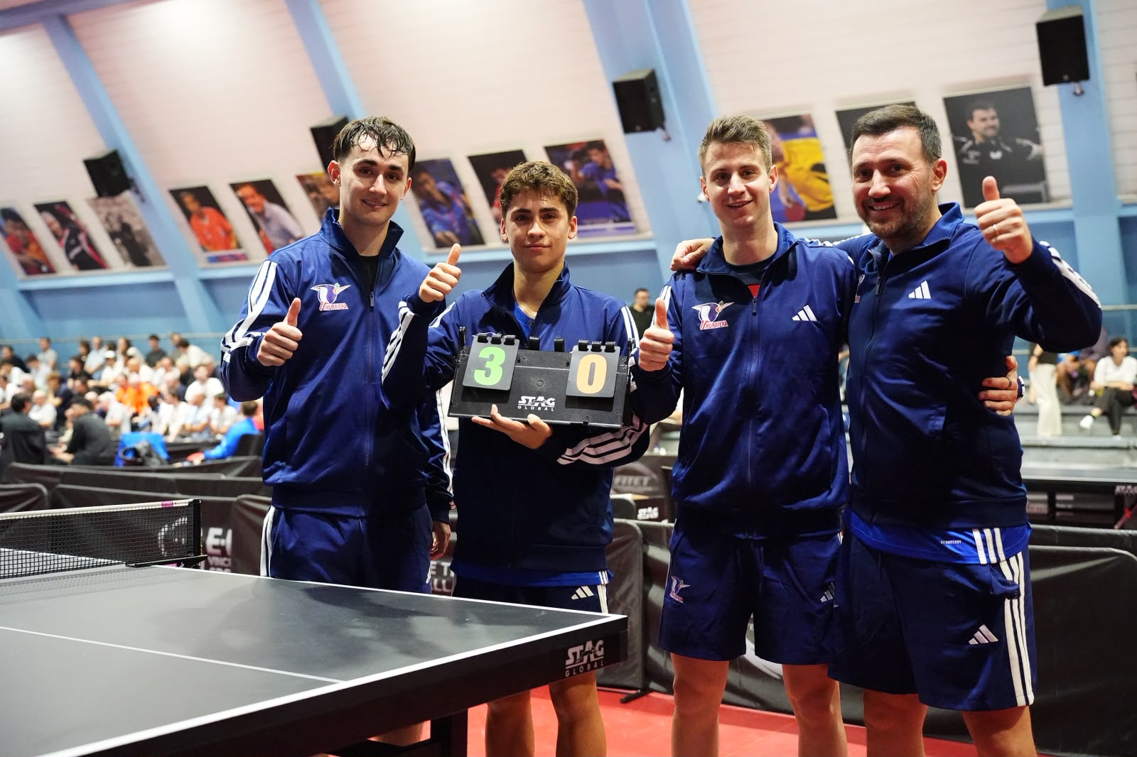 Serie A1 maschile 2026 2027 prima giornata esulta il Muravera Tennistavolo