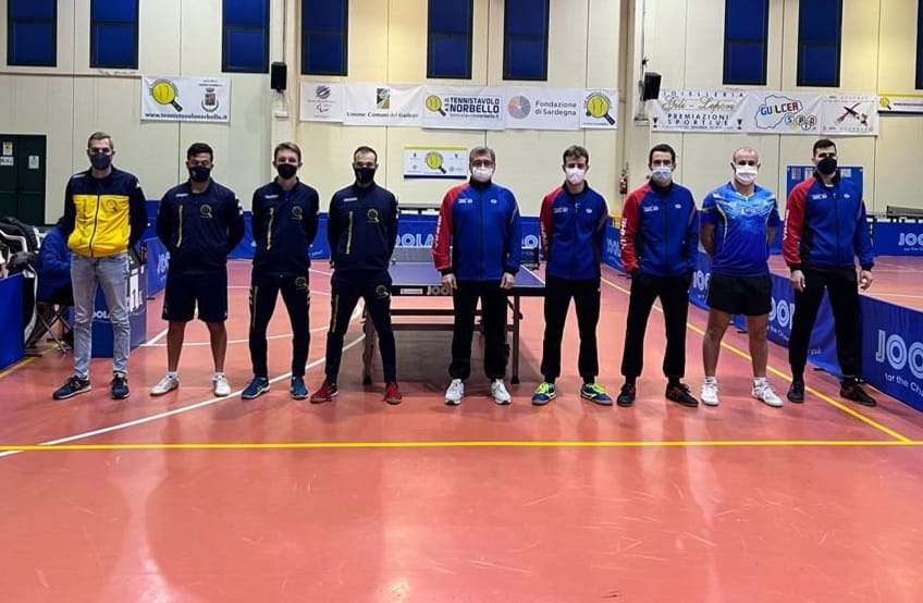 Serie A1 maschile Apuania Carrara vince in casa del TT Norbello 2021 2022
