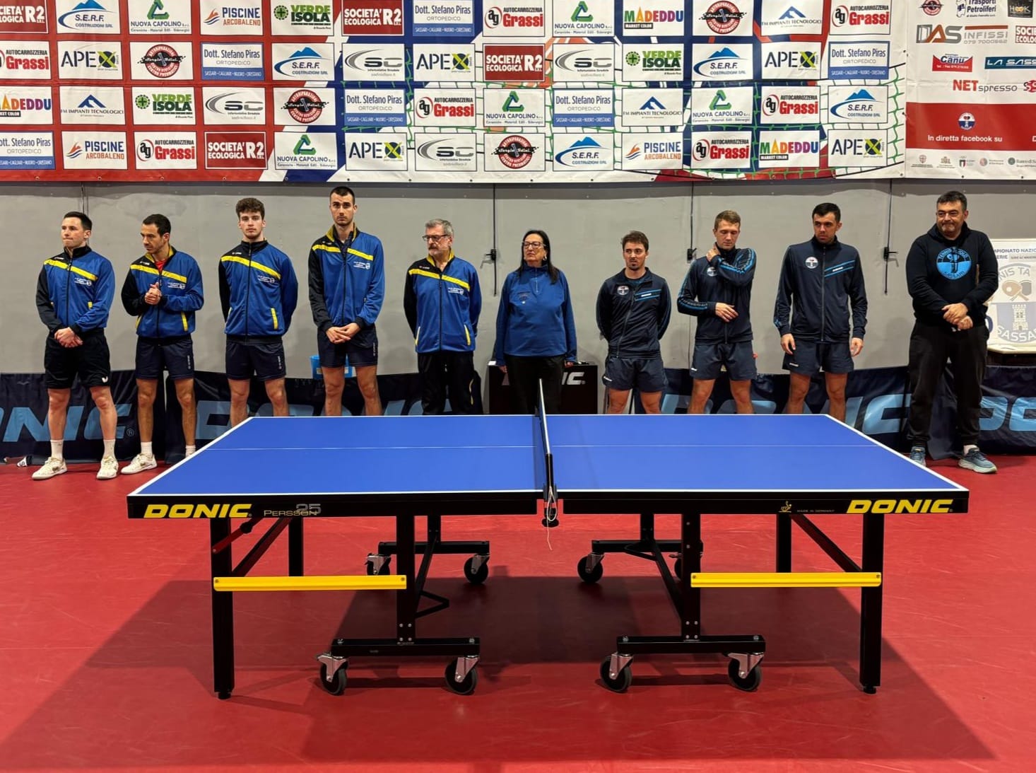 Serie A1 maschile Apuania Carrara vince in casa del TT Sassari 2024 2025