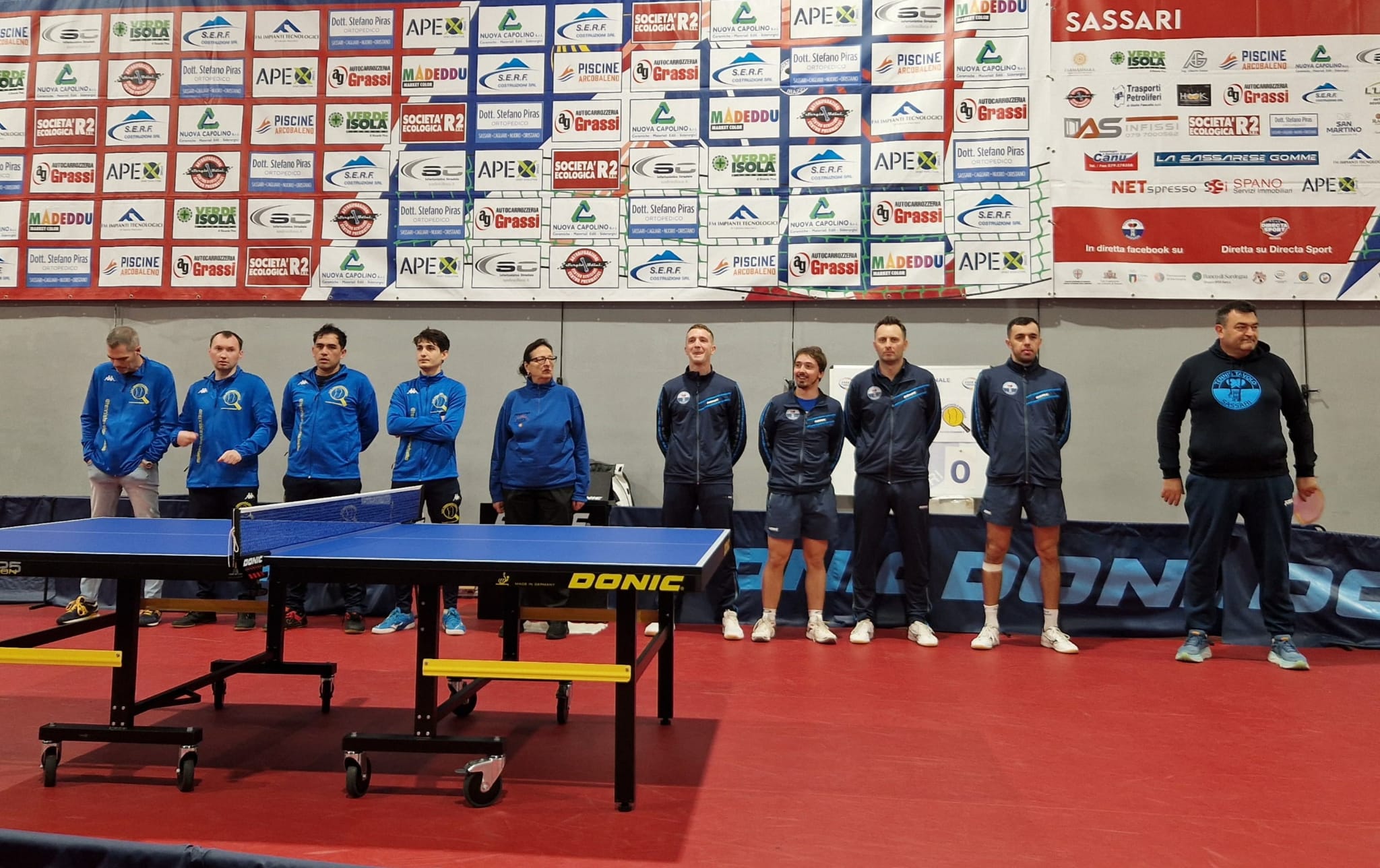 Serie A1 maschile TT Sassari batte in casa TT Norbello 2024 2025