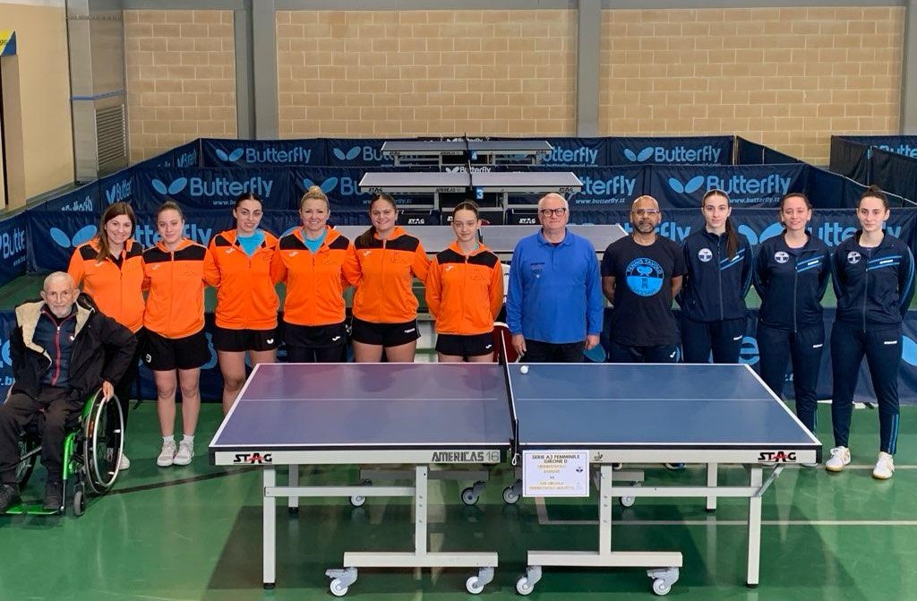 Serie A2 femminile Circolo TT Molfetta contro TT Sassari 2025 2026