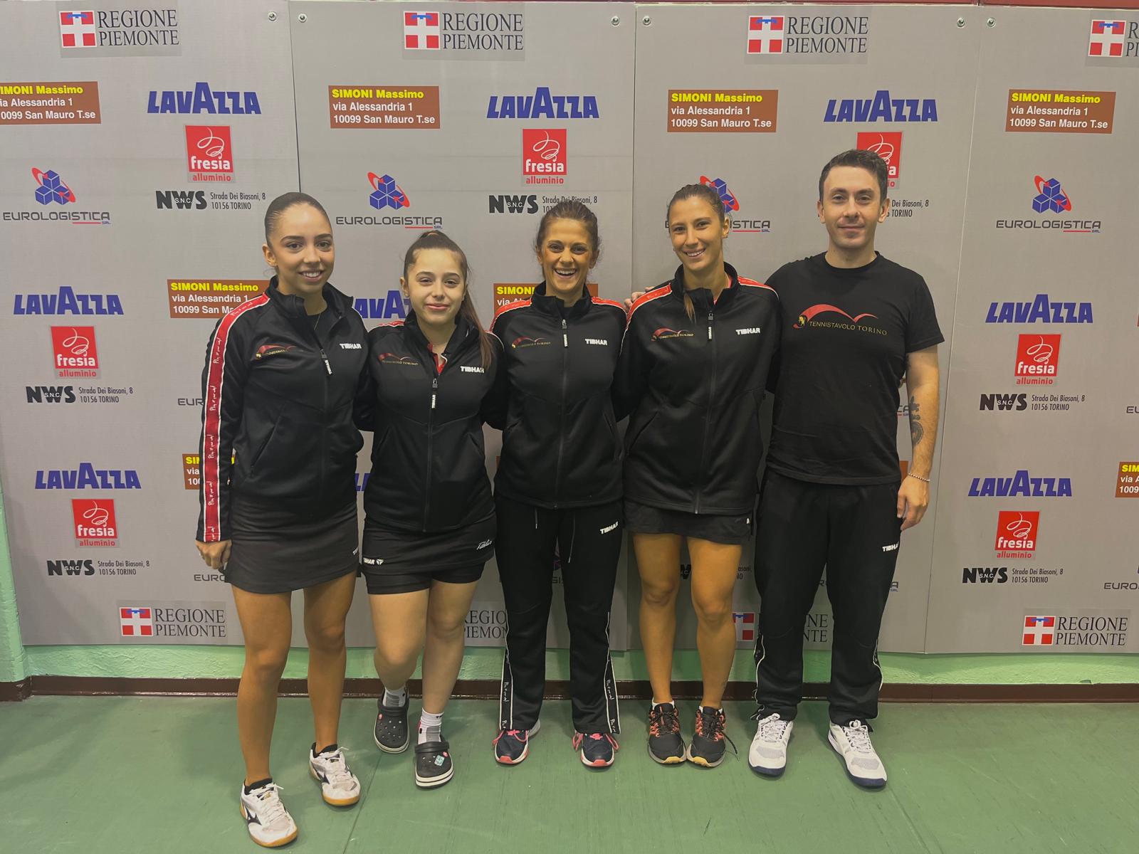 Serie A2 femminile Tennistavolo Torino Eurologistica 2024 2025