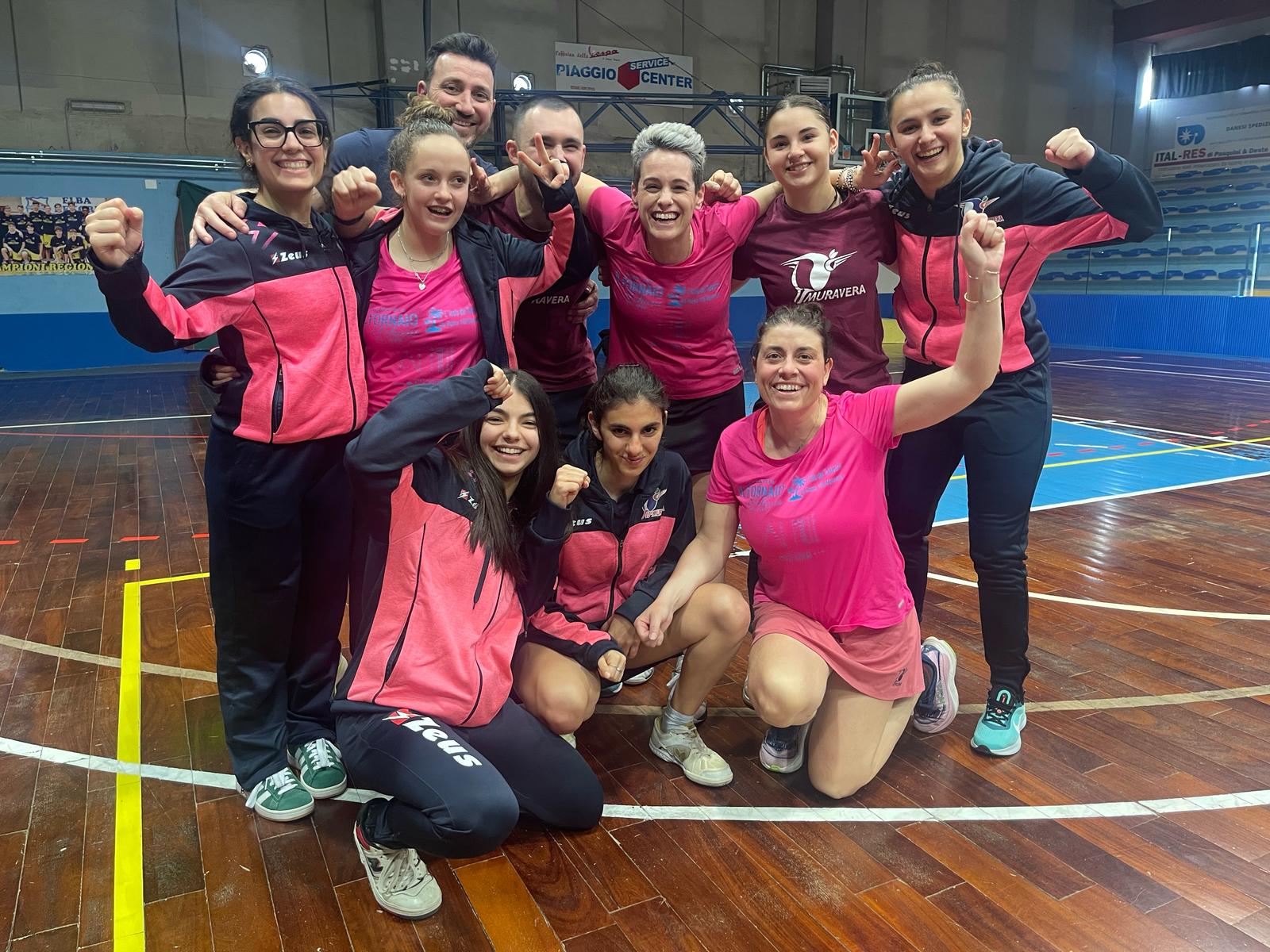 Serie A2 femminile le squadre del Muravera TT B e del Muravera TT 2024 2025