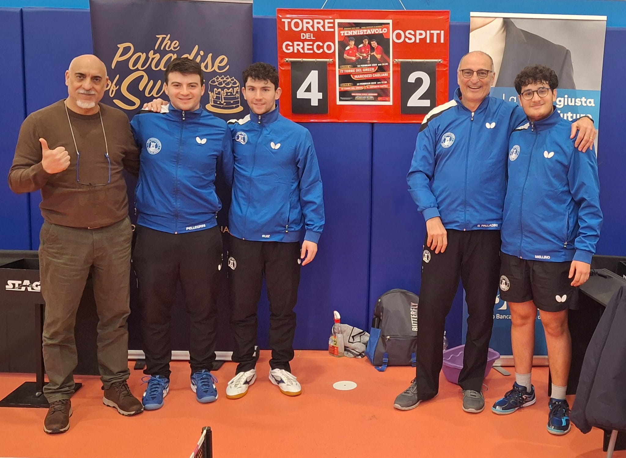 Serie A2 maschile TT Torre del Greco batte Marcozzi Cagliari 2024 2025