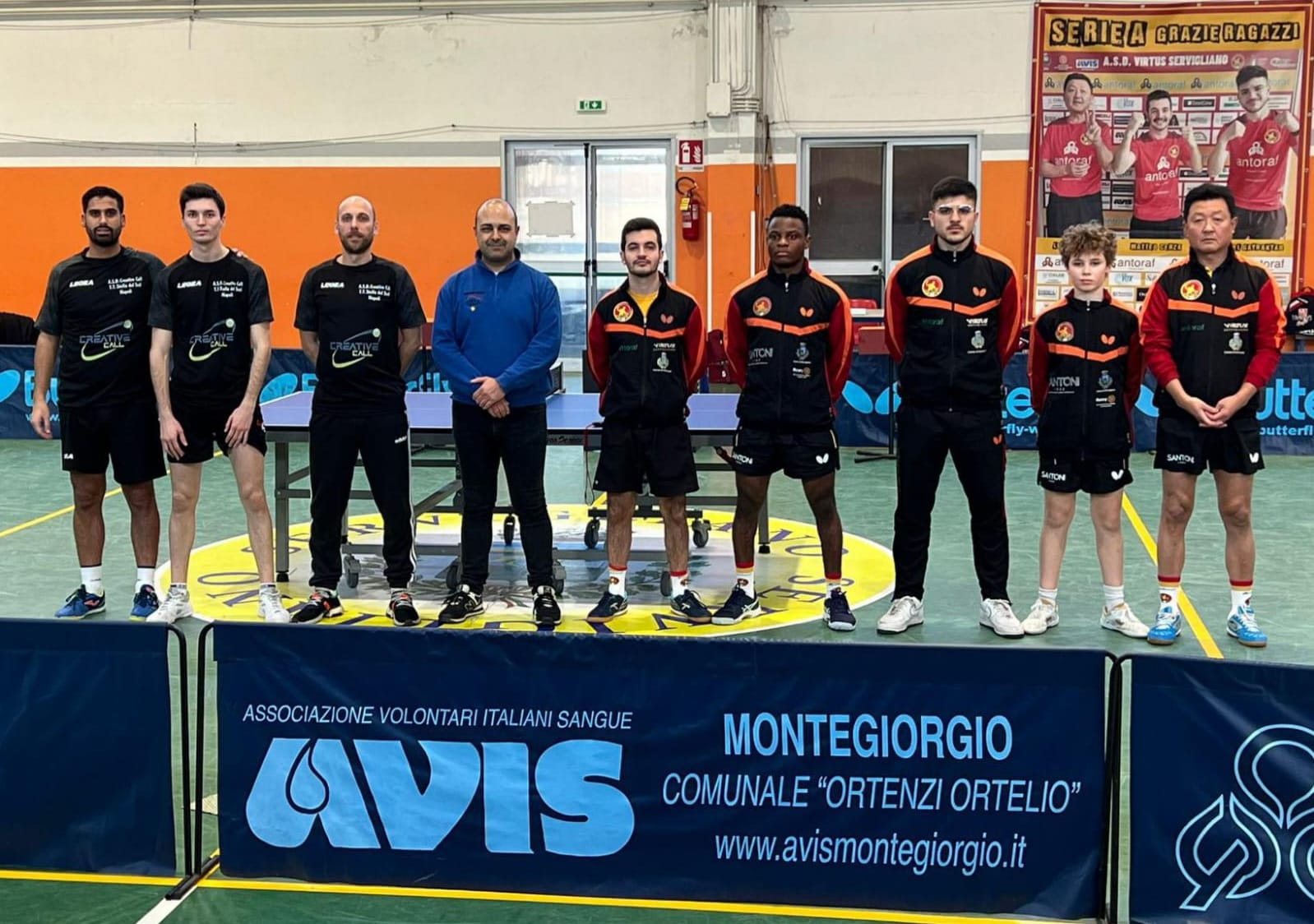 Serie A2 maschile Virtus Servigliano batte in casa TT Stella del Sud Napoli 2023 2024