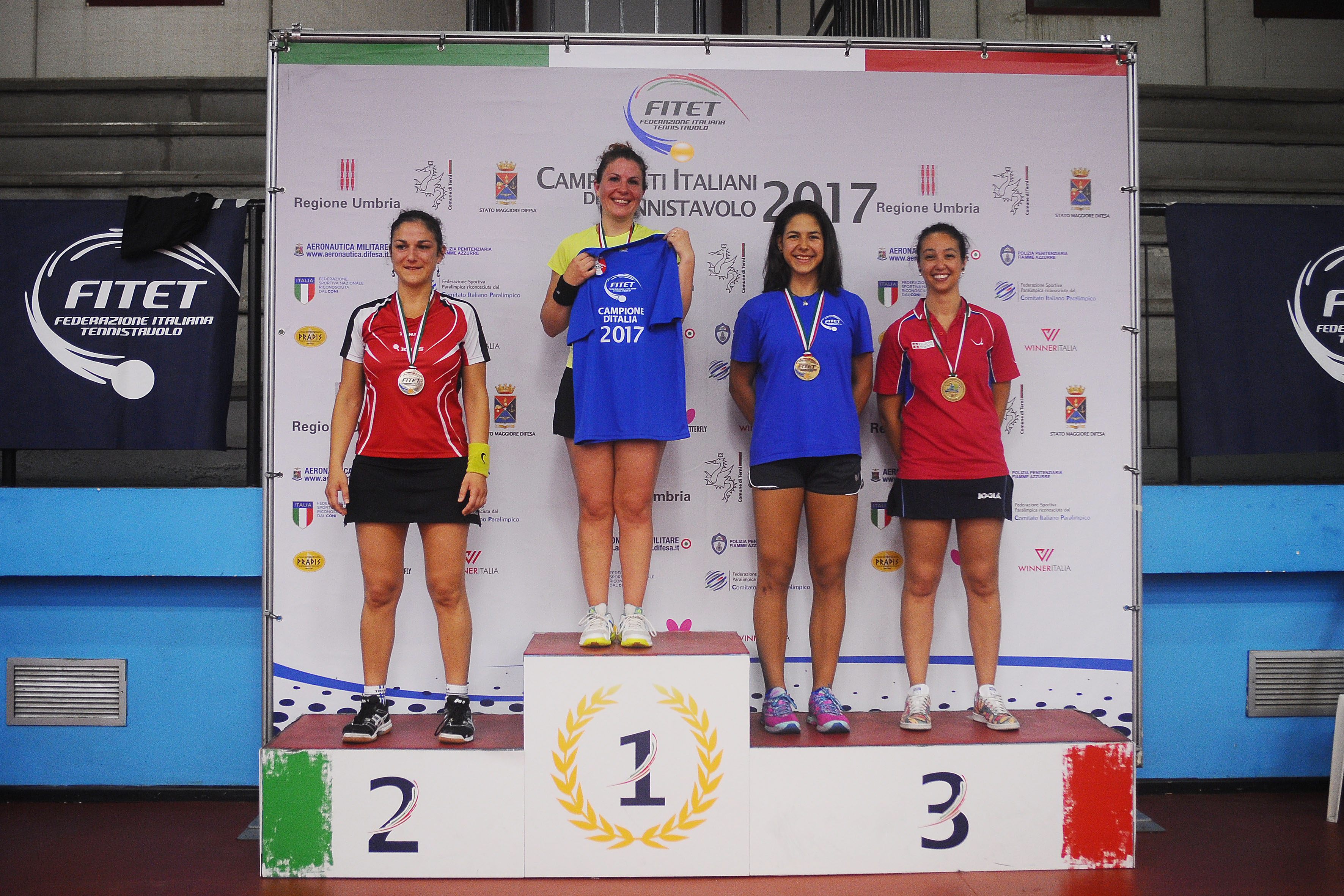 Singolare femminile seconda categoria Terni 2017