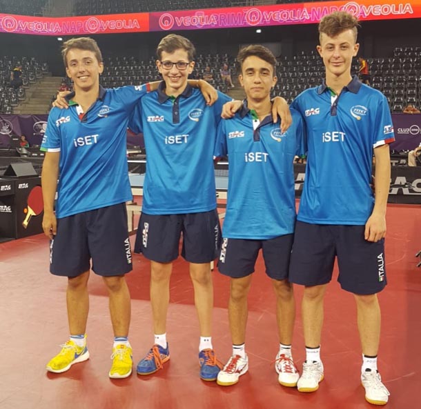 Squadra cadetti Europei 2018