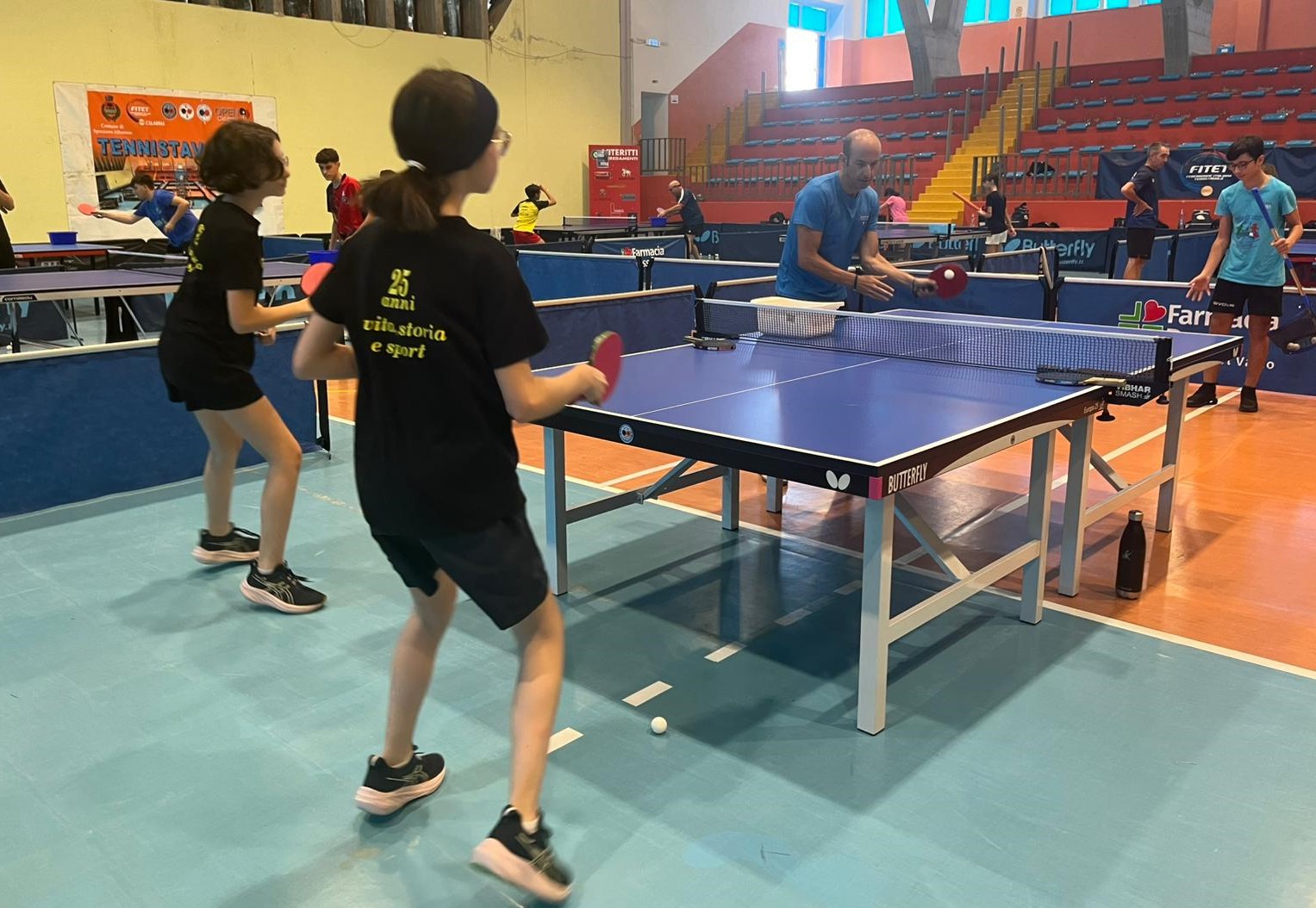 Stage giovanile FITeT Calabria settembre 2025 in vista del Trofeo CONI attività ai tavoli 2